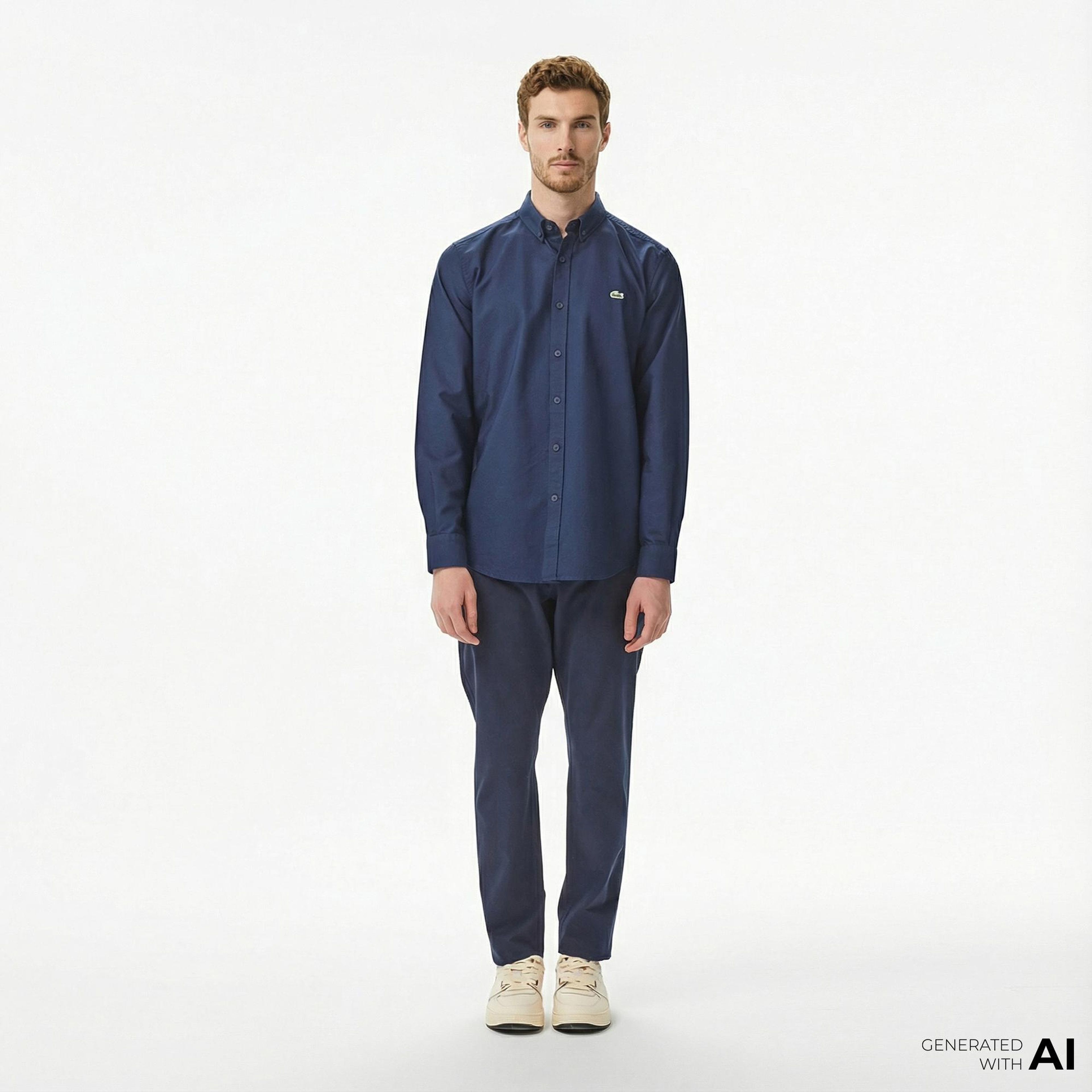 Lacoste Erkek Slim Fit Lacivert Chino Pantolon