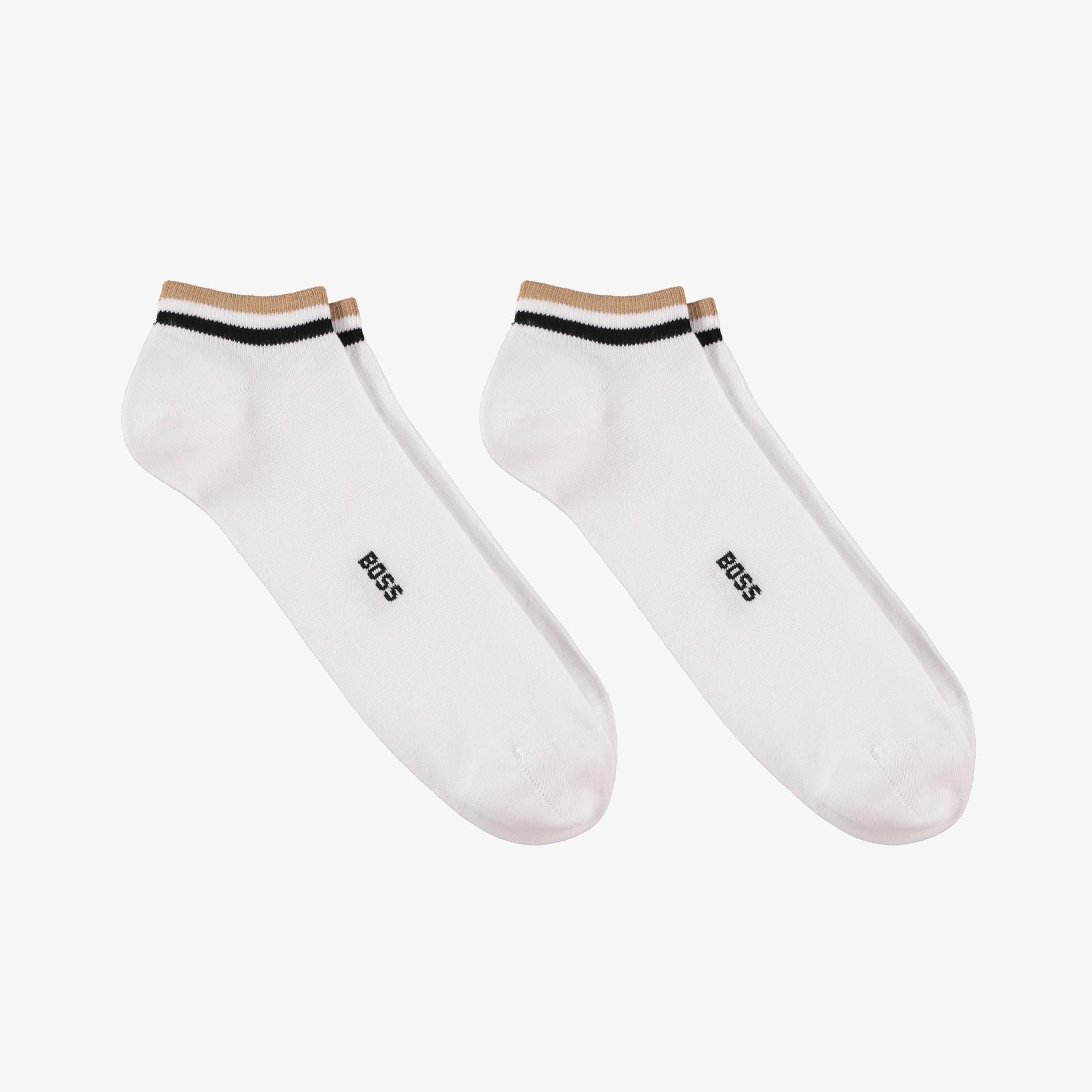 Boss Erkek Beyaz 2'li Çorap