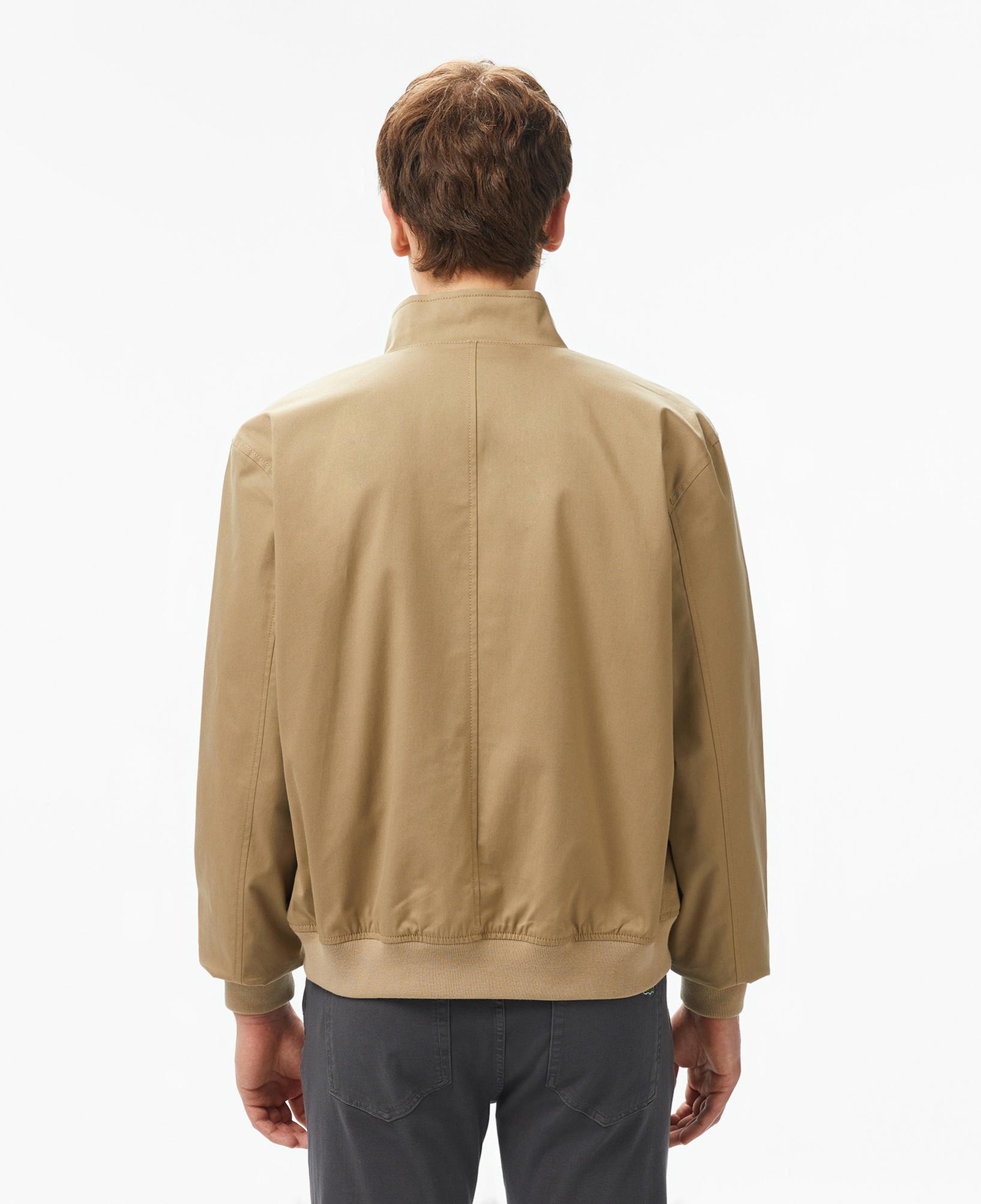 Lacoste Erkek Regular Fit Dik Yaka Su Geçirmez Bej Ceket