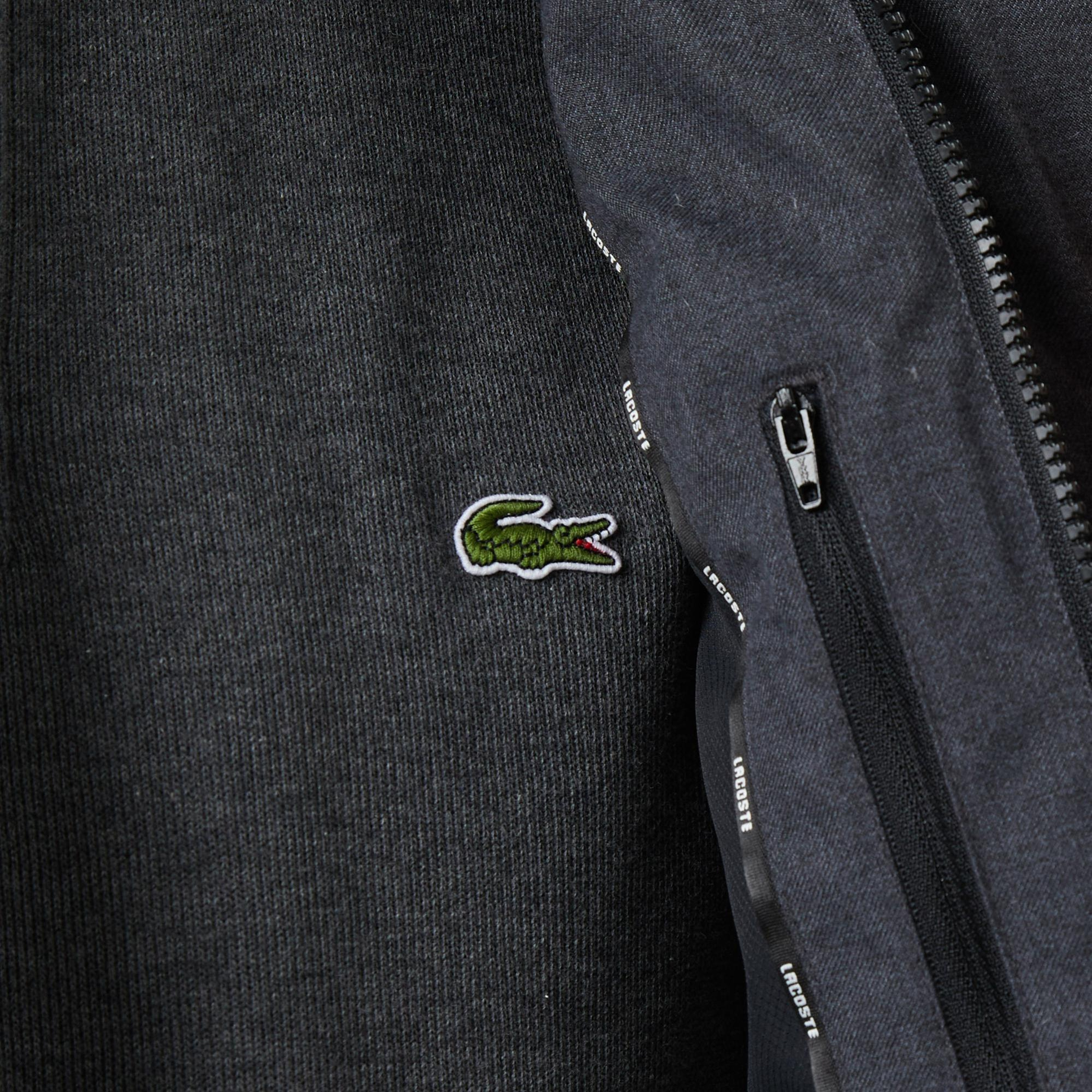 Lacoste Erkek Dik Yaka Koyu Gri Yelek