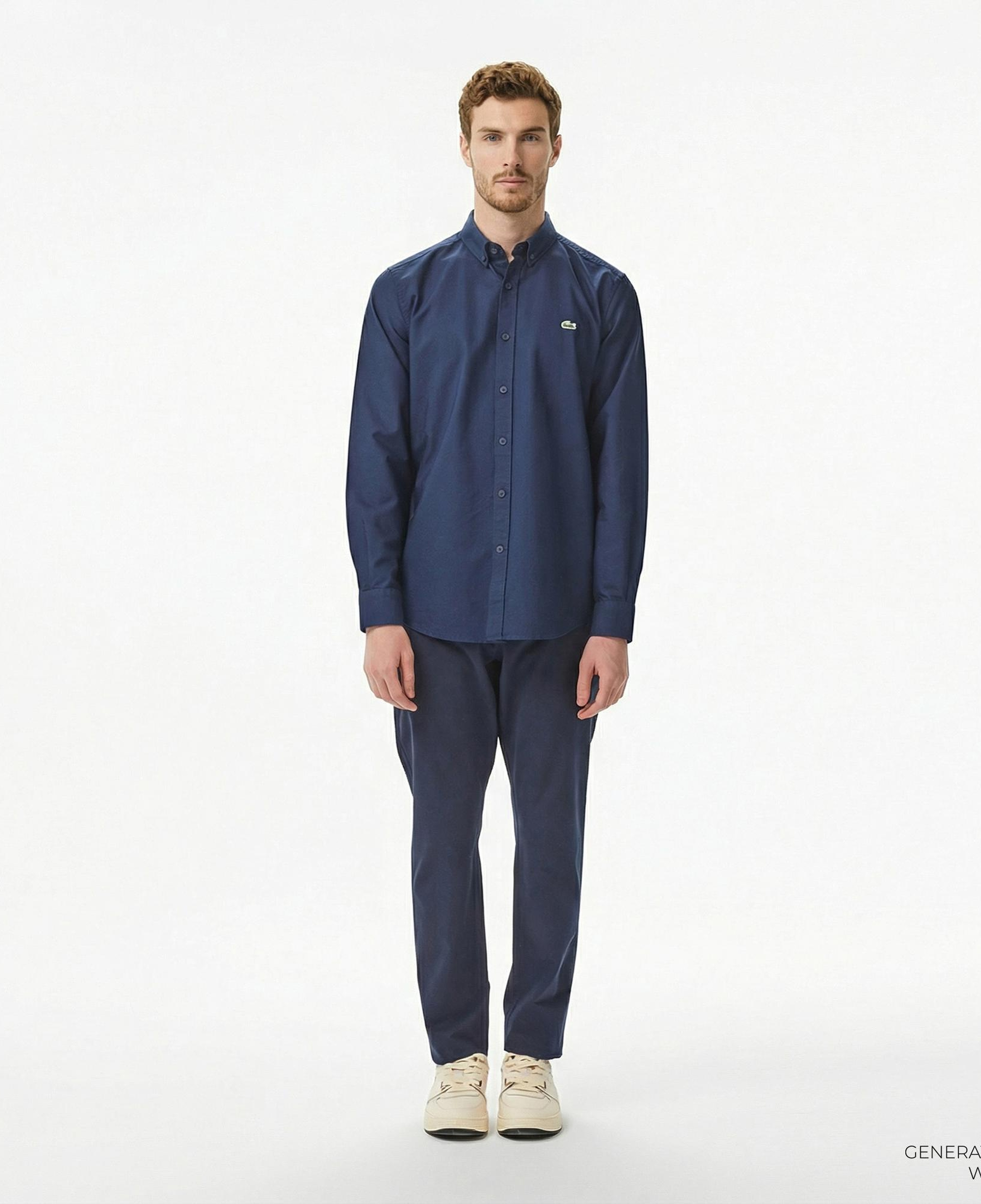 Lacoste Erkek Slim Fit Lacivert Chino Pantolon