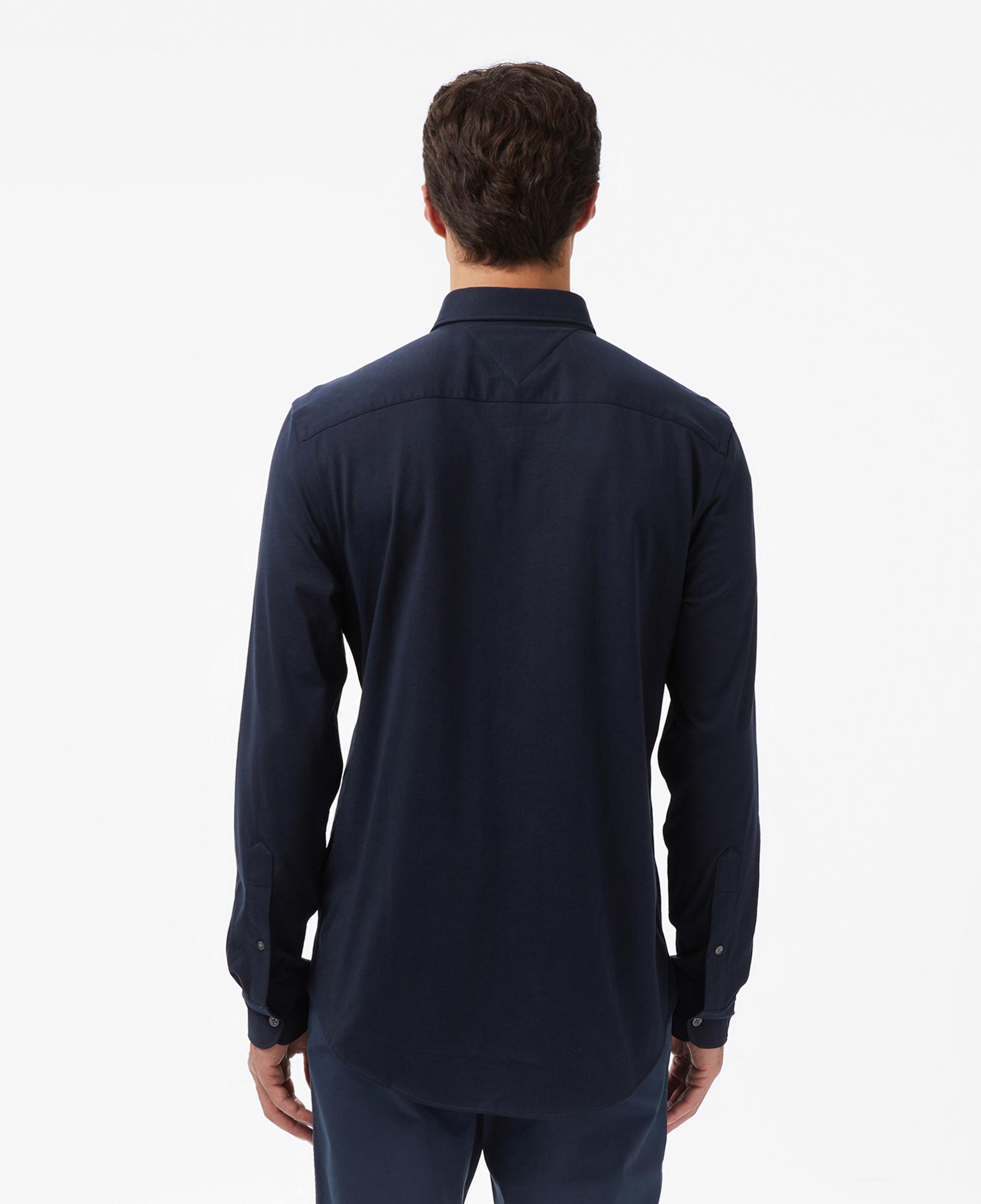 Tommy Hilfiger Performance Knit Solid Erkek Lacivert Gömlek