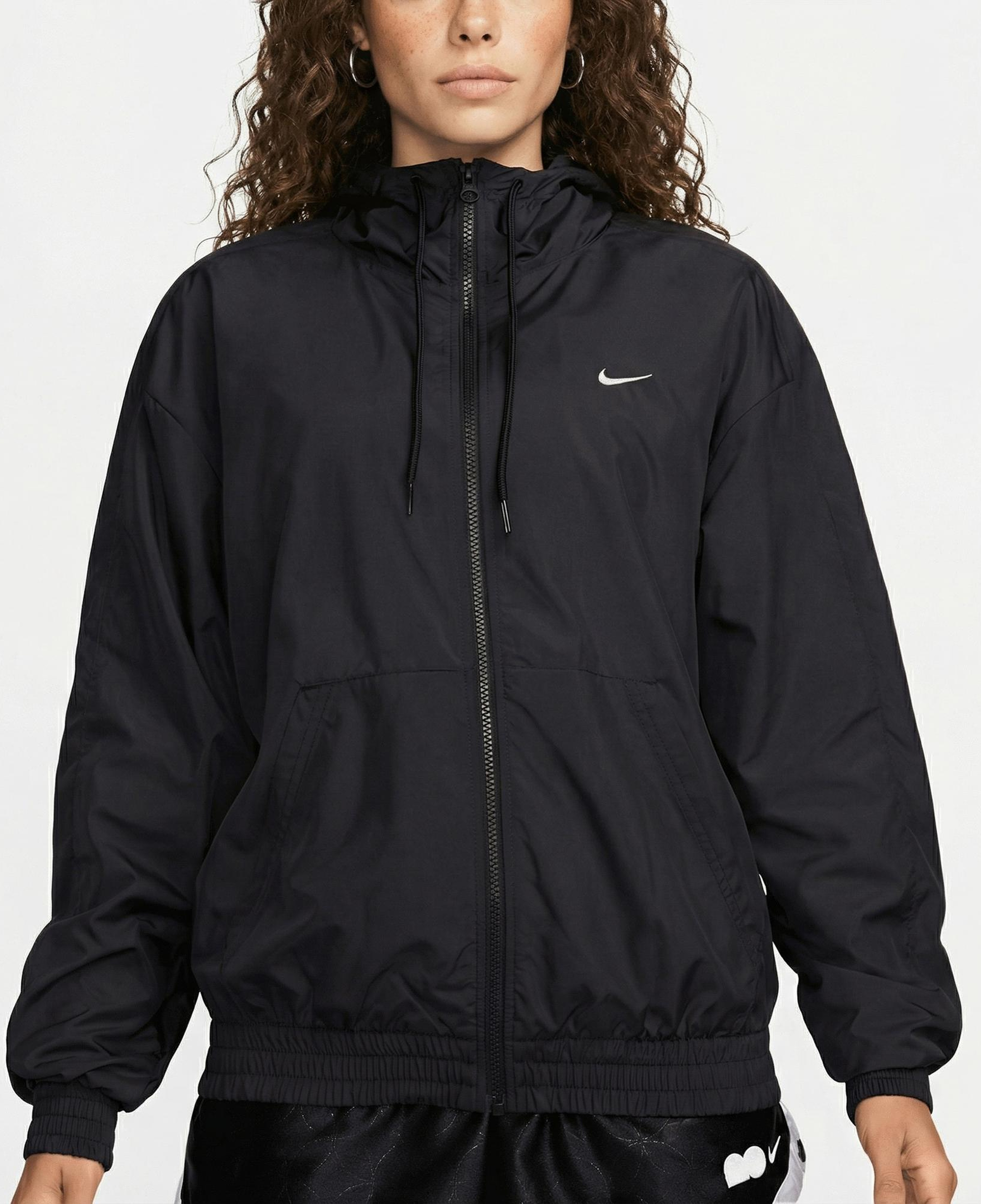 Nike Sportswear Classic Woven Kadın Siyah Ceket