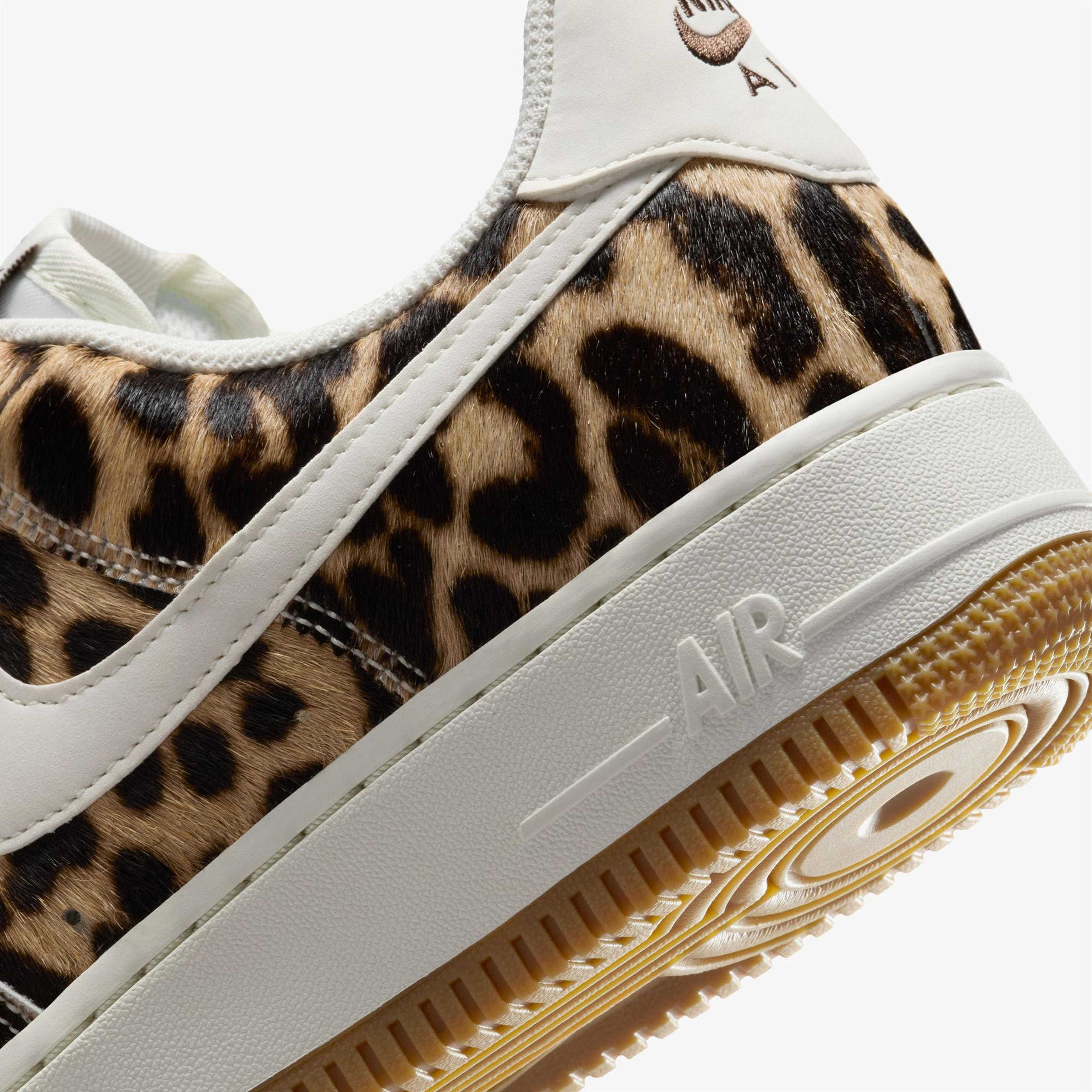 Nike Air Force 1 '07 Leopar Kadın Kahverengi Spor Ayakkabı