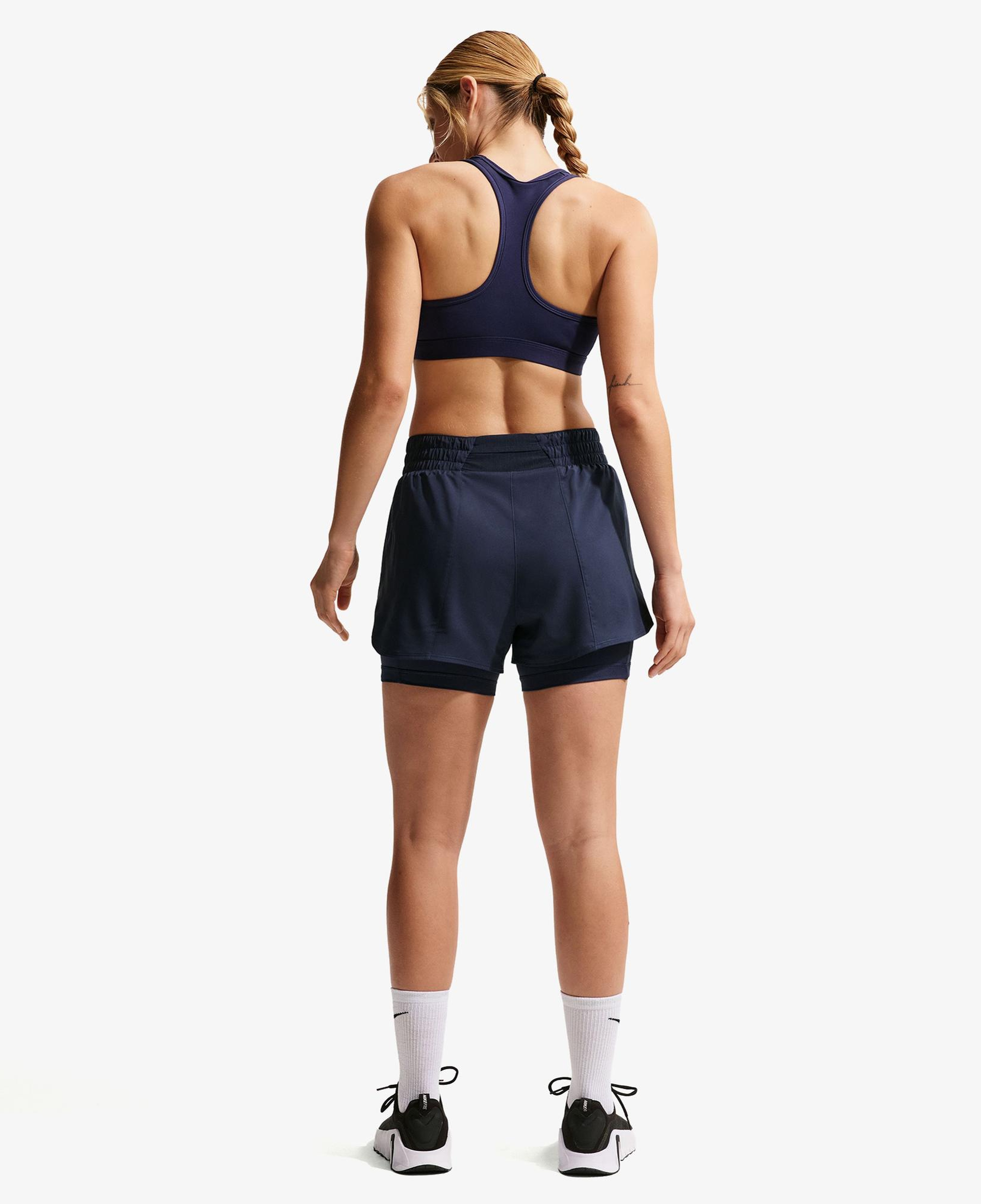 Nike Dri-Fit One Yüksek Belli 8 cm Kadın Lacivert Şort