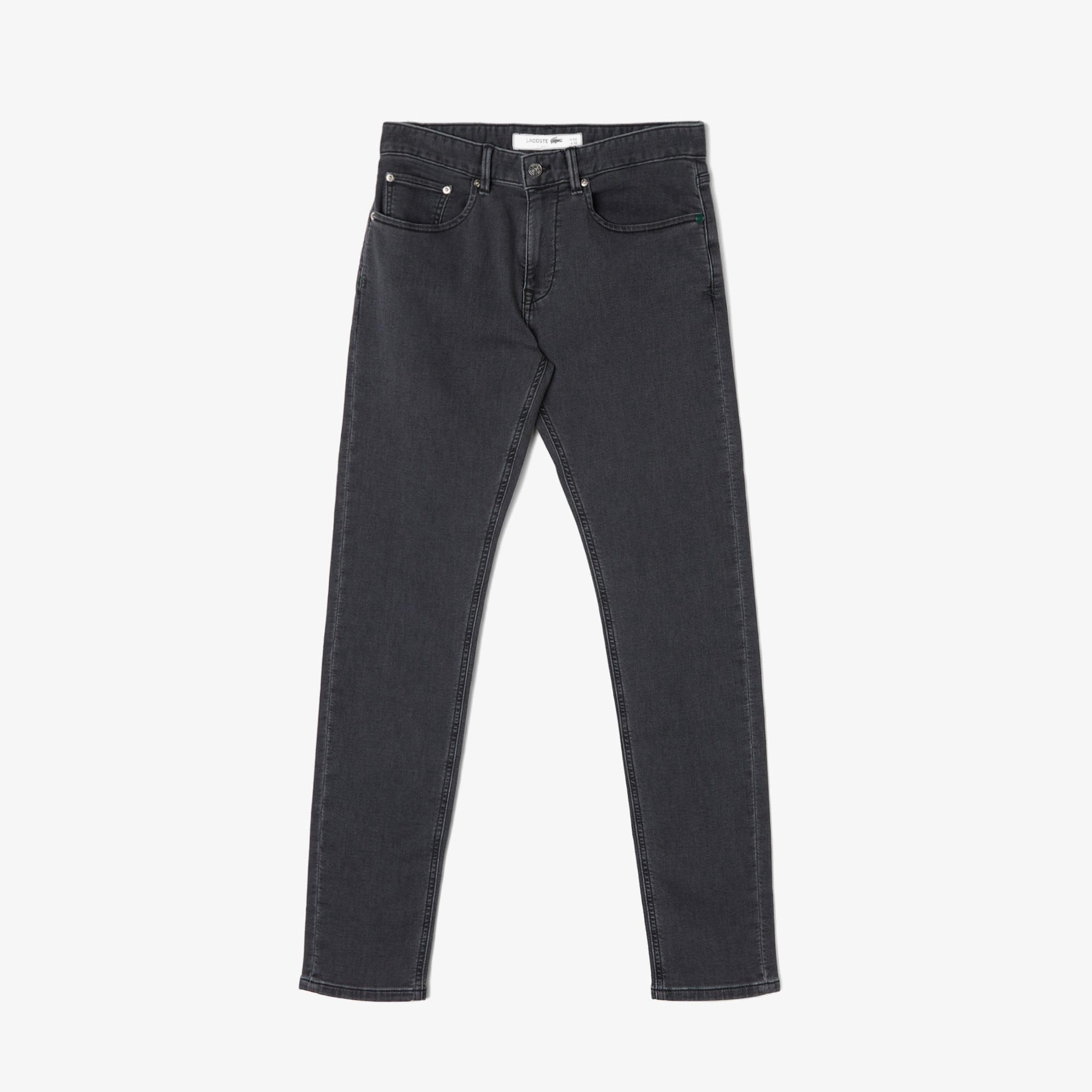Lacoste Erkek Slim Fit Gri Jean Pantolon