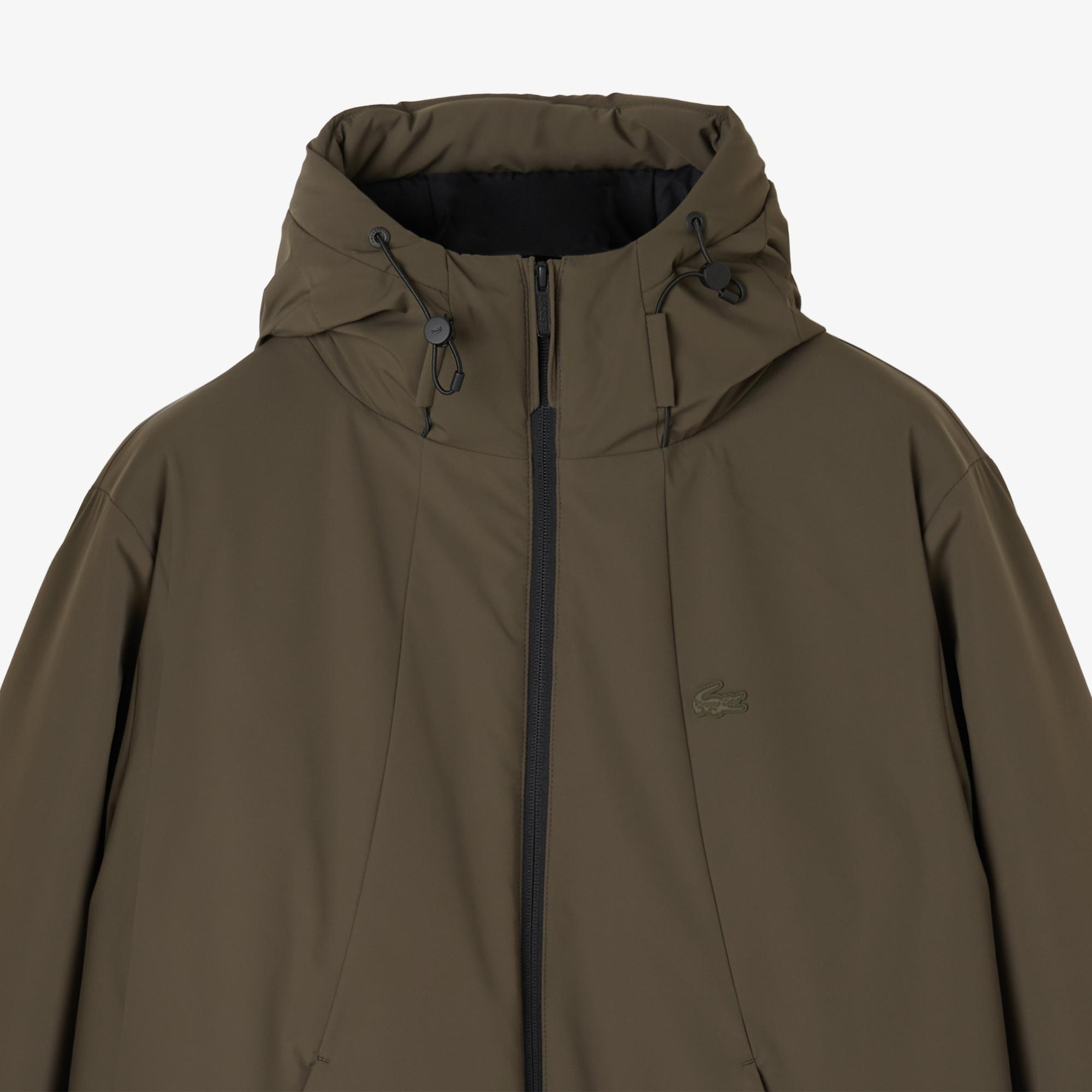 Lacoste Erkek Kapüşonlu Haki Mont
