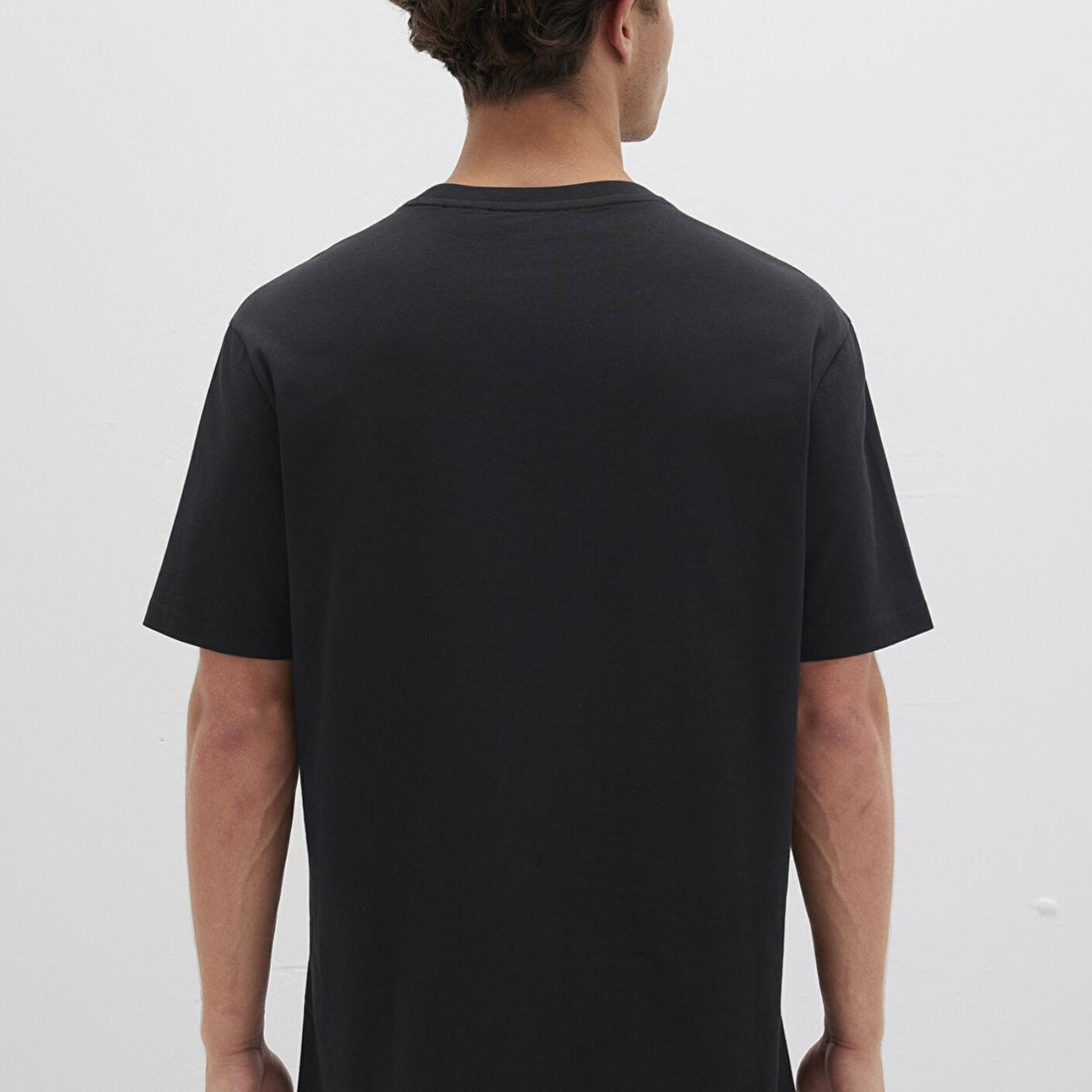 Mavi Batman Baskılı Siyah Tişört Loose Fit / Bol Rahat Kesim 066878-900