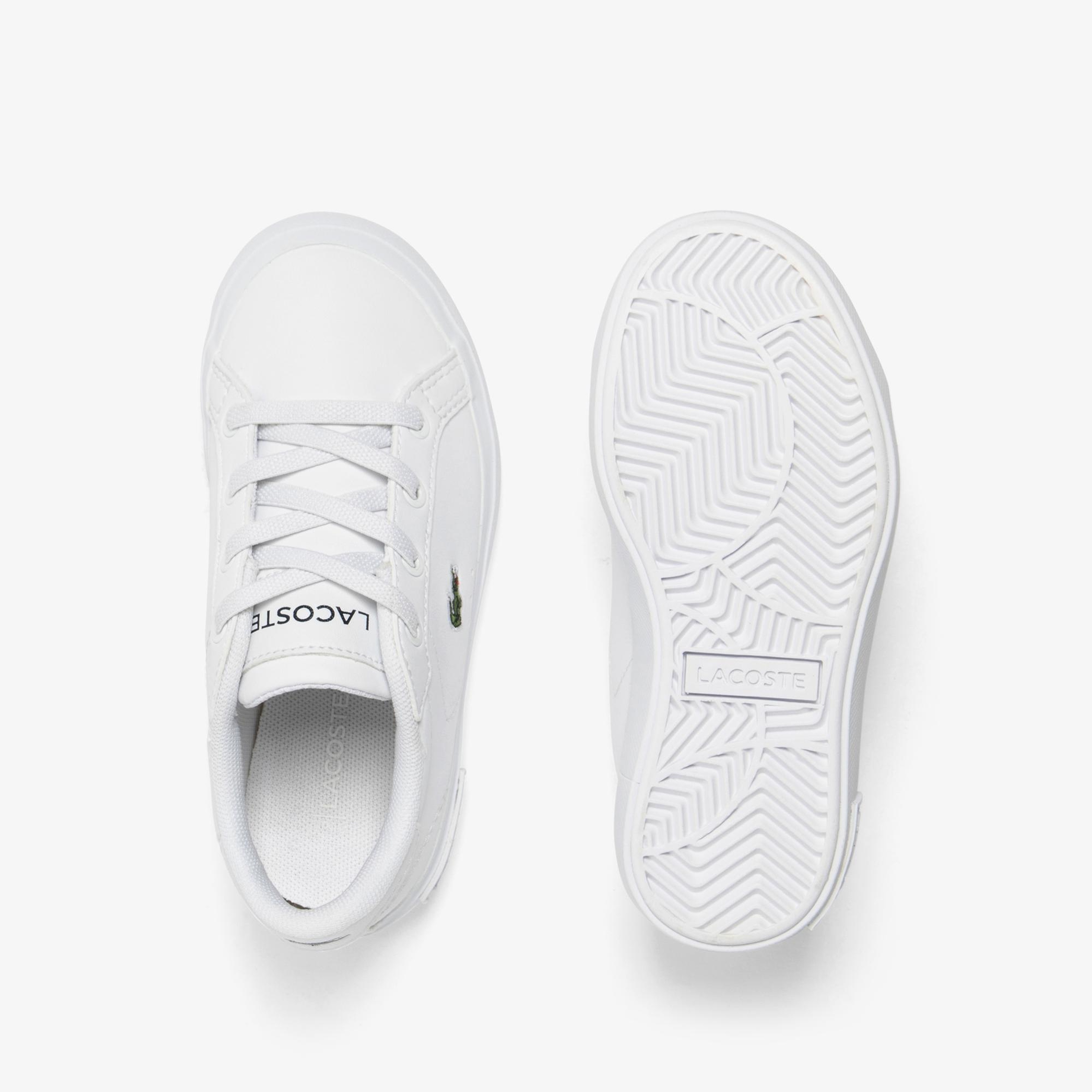 Lacoste Powercourt Çocuk Beyaz Sneaker