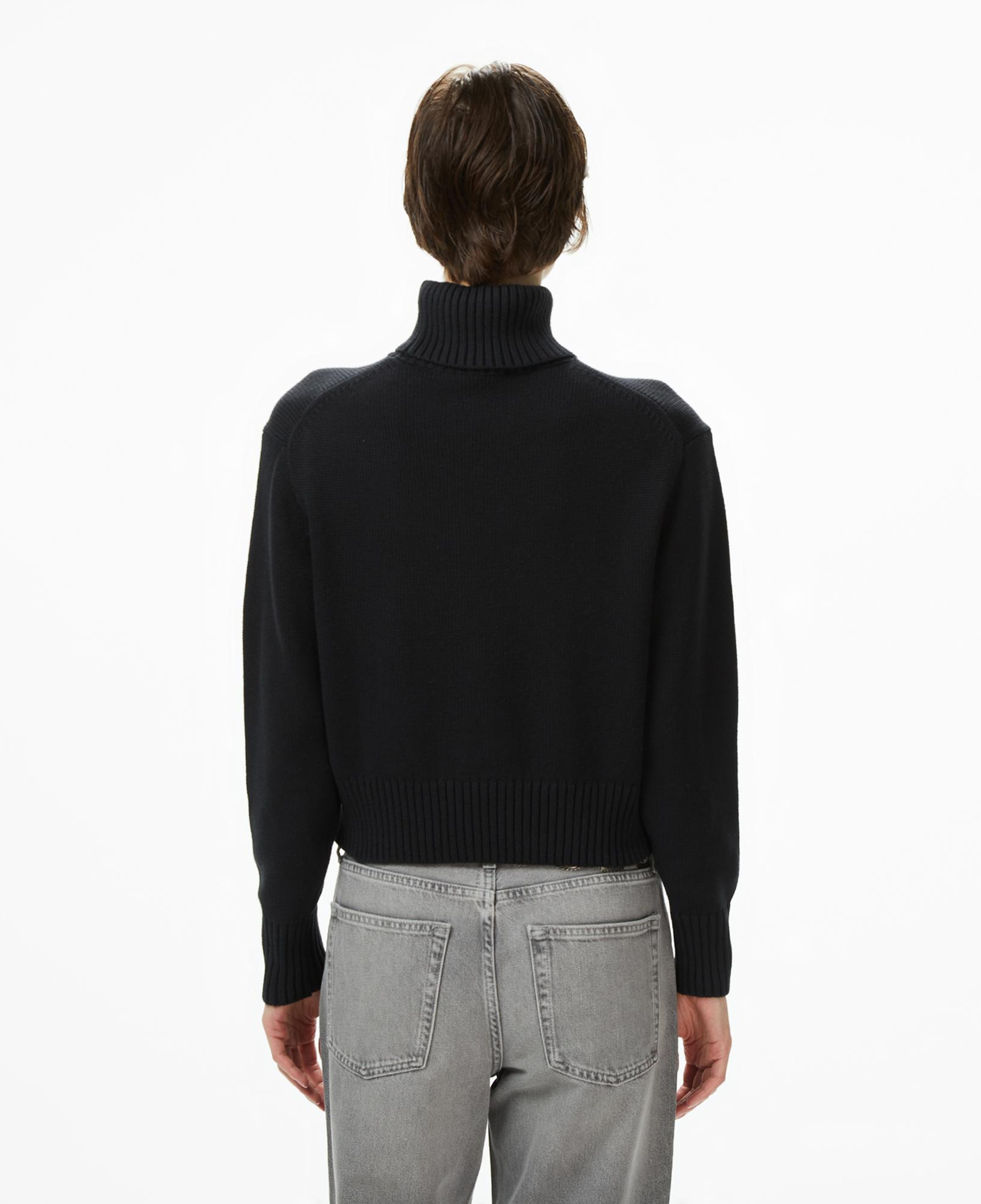 Calvin Klein Chenille Monologo Kadın Siyah Kazak