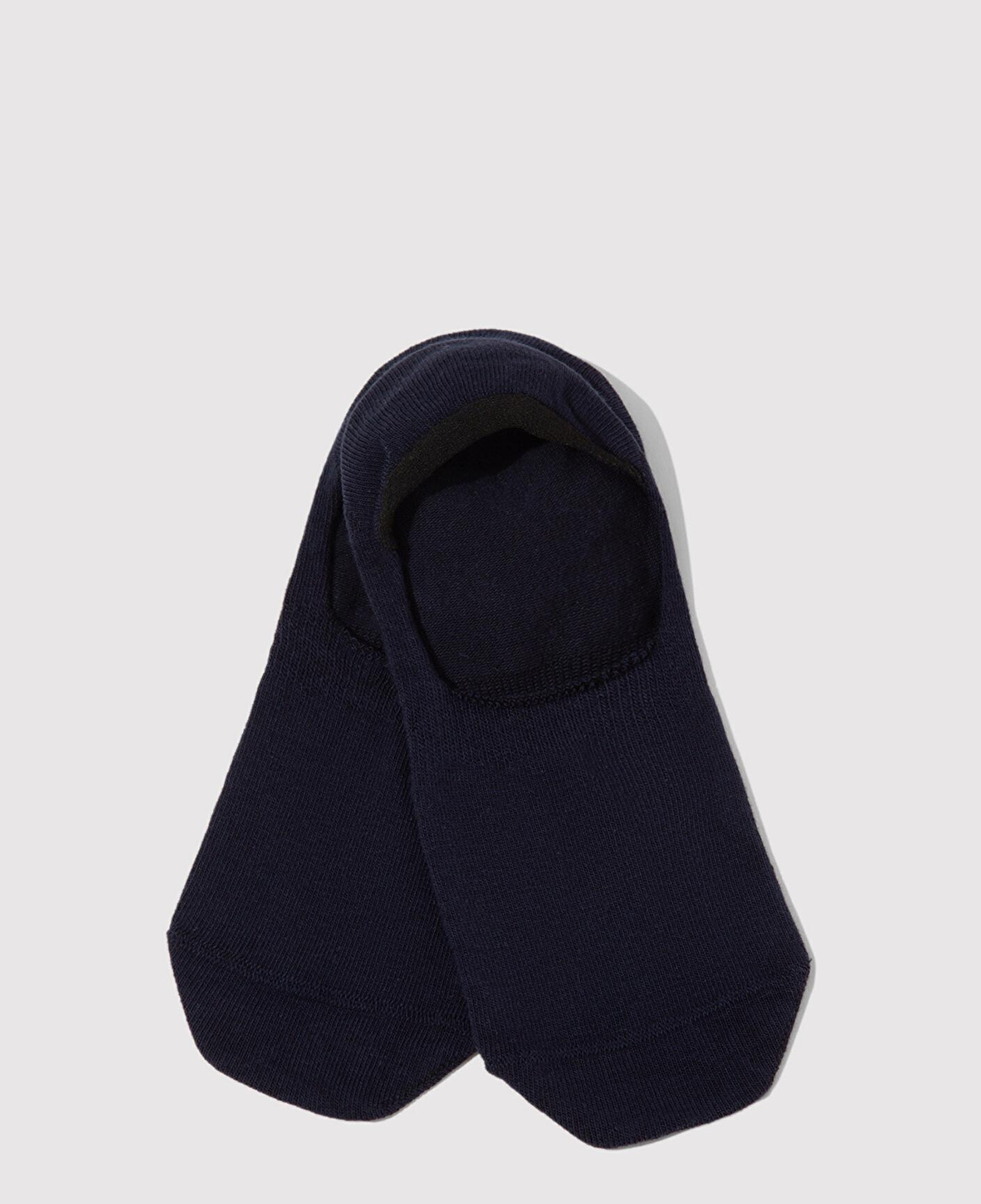 Mavi 2li Siyah Beyaz Babet Çorabı 092594-620