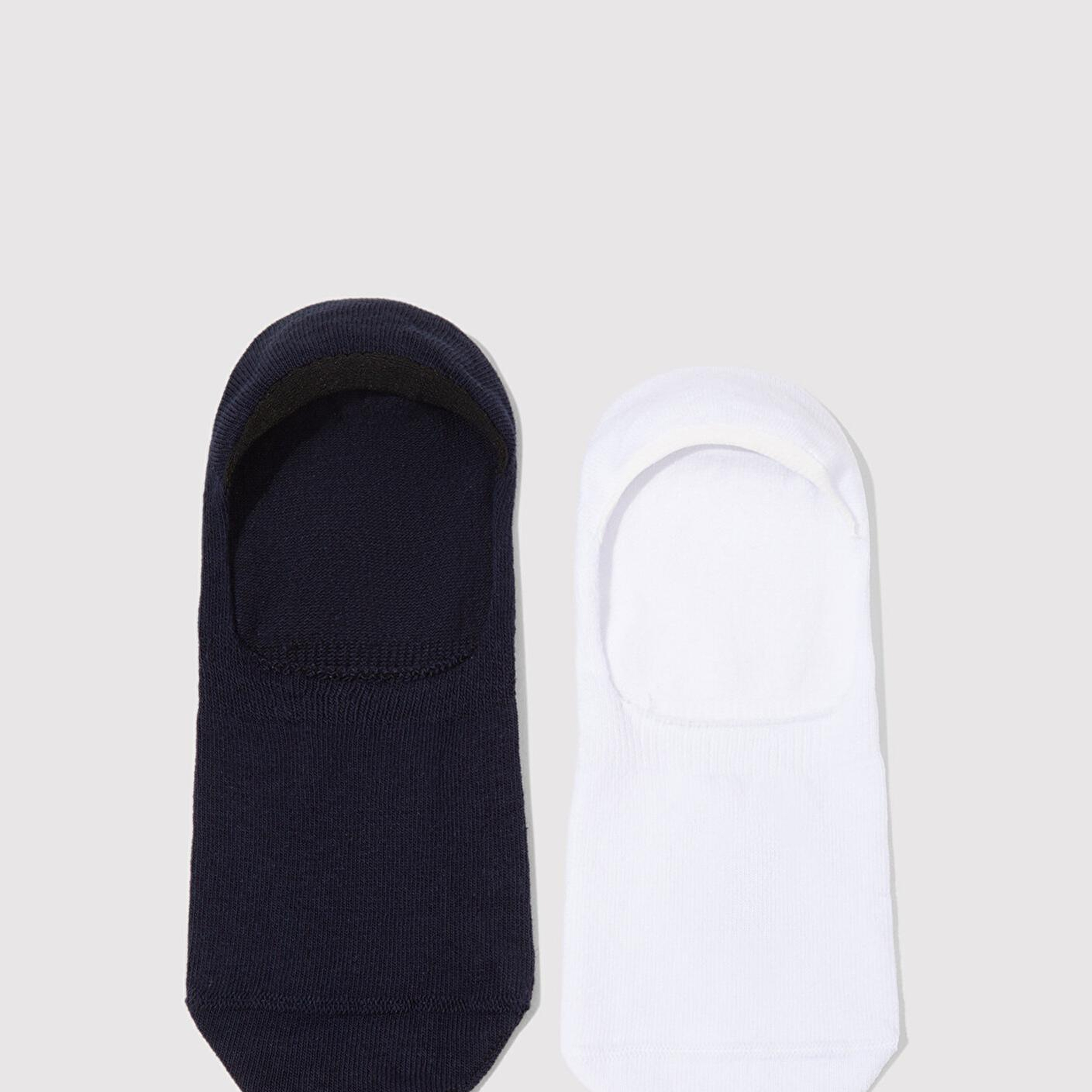 Mavi 2li Siyah Beyaz Babet Çorabı 092594-620