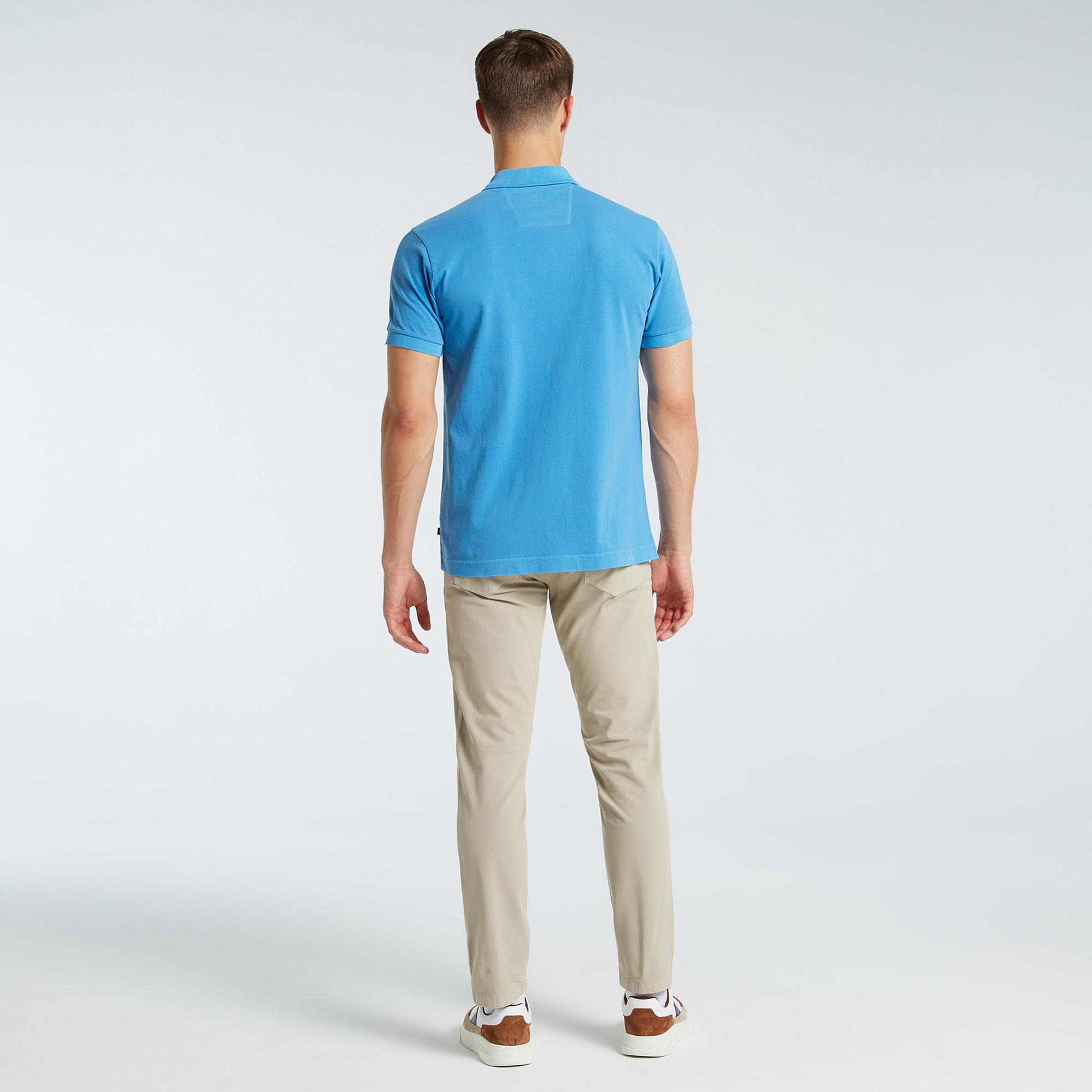 Nautica Erkek Mavi Classic Fit Kısa Kollu Polo Yaka T-Shirt