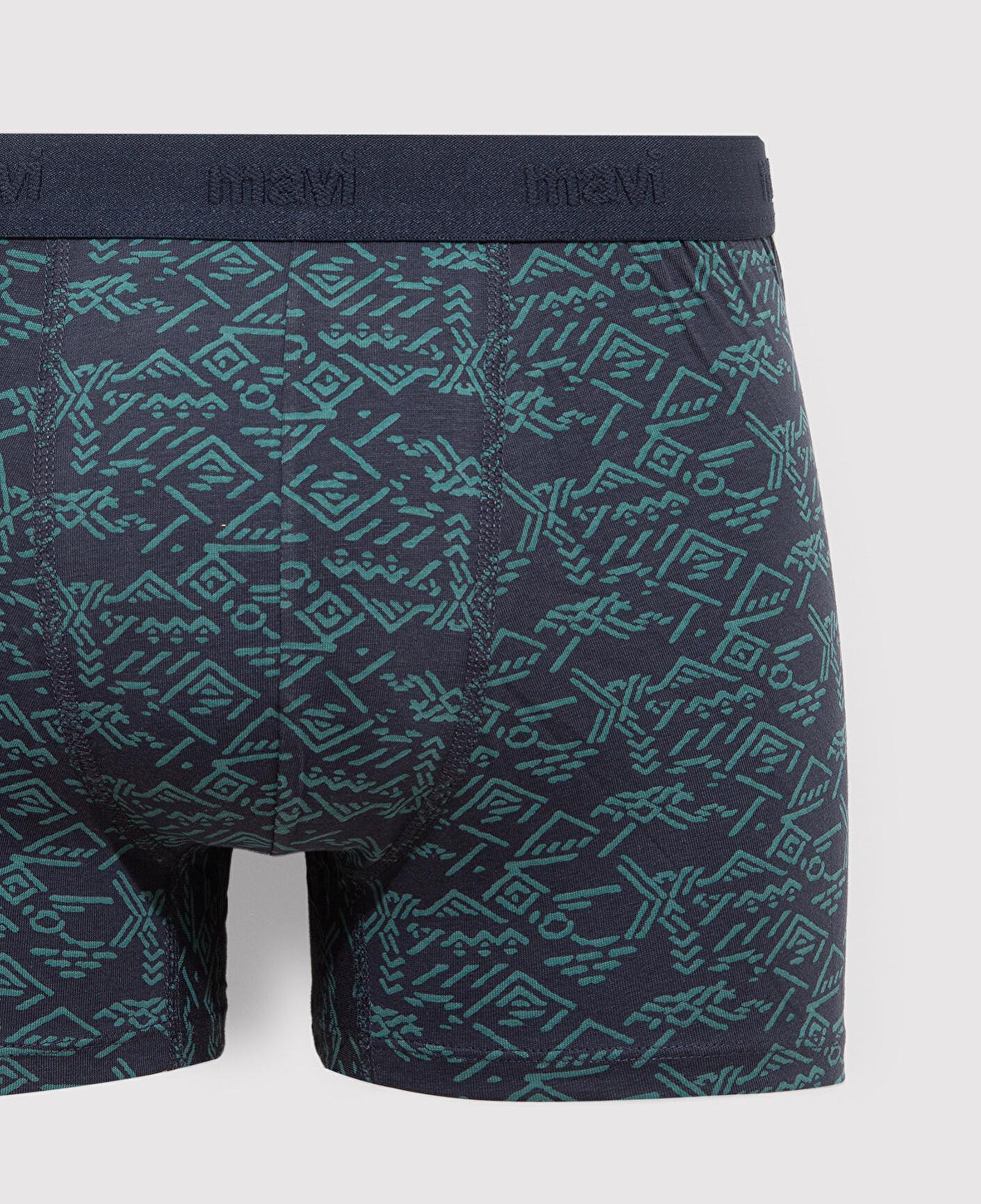 Mavi Baskılı Lacivert Boxer 092459-33648