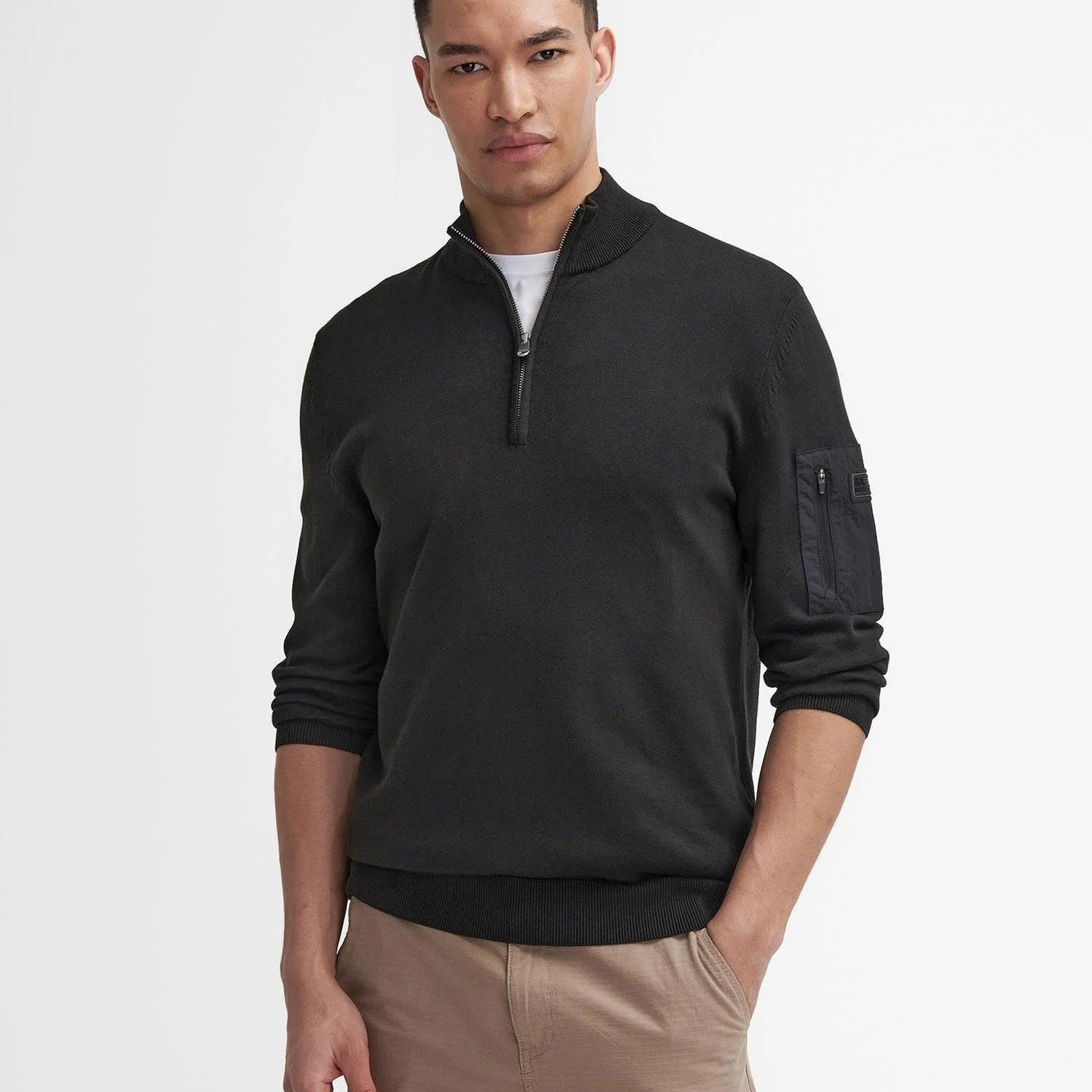 B.Intl Blades Pamuklu Yarım Fermuarlı Kazak