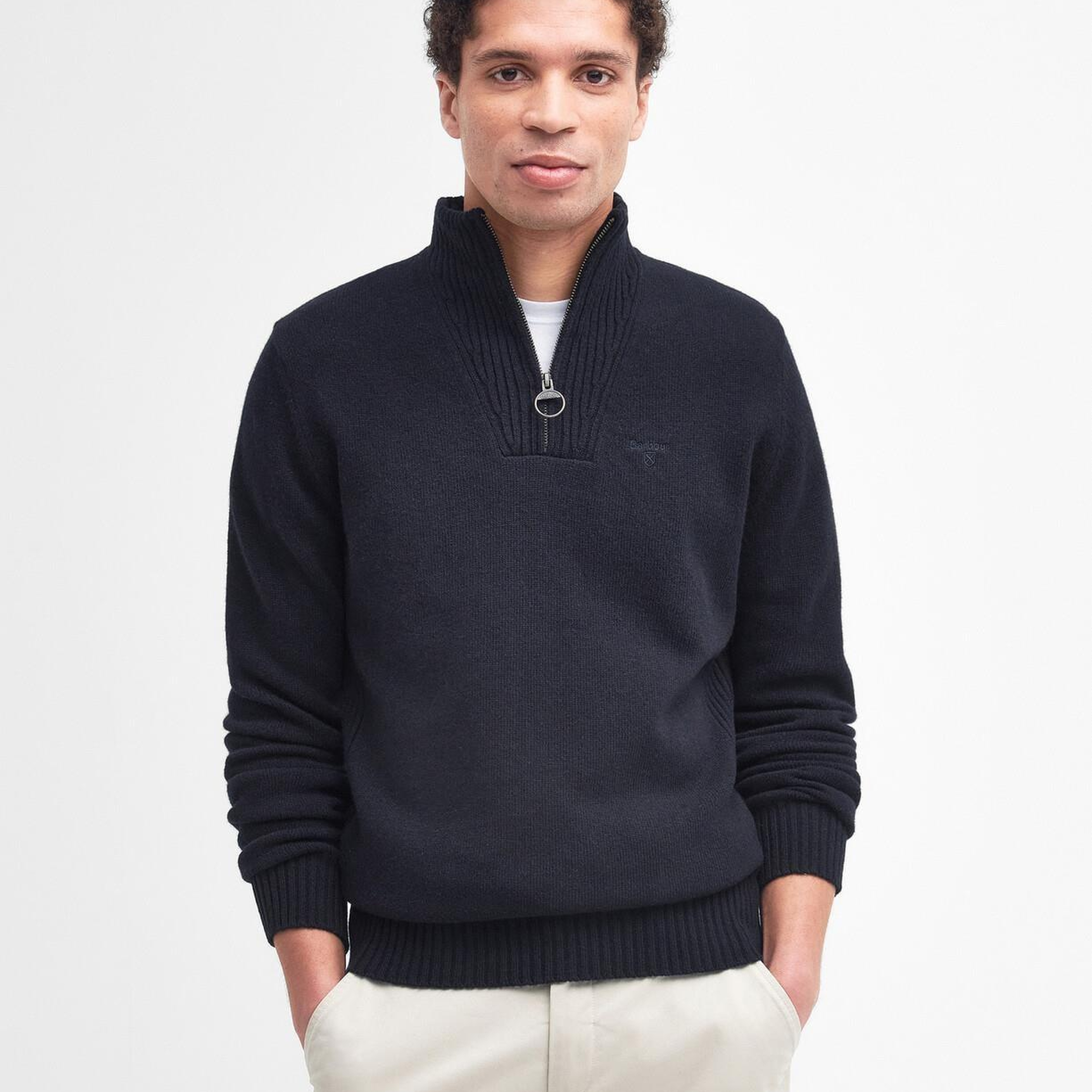 Barbour Essential Lambswool Half Zip Kazak