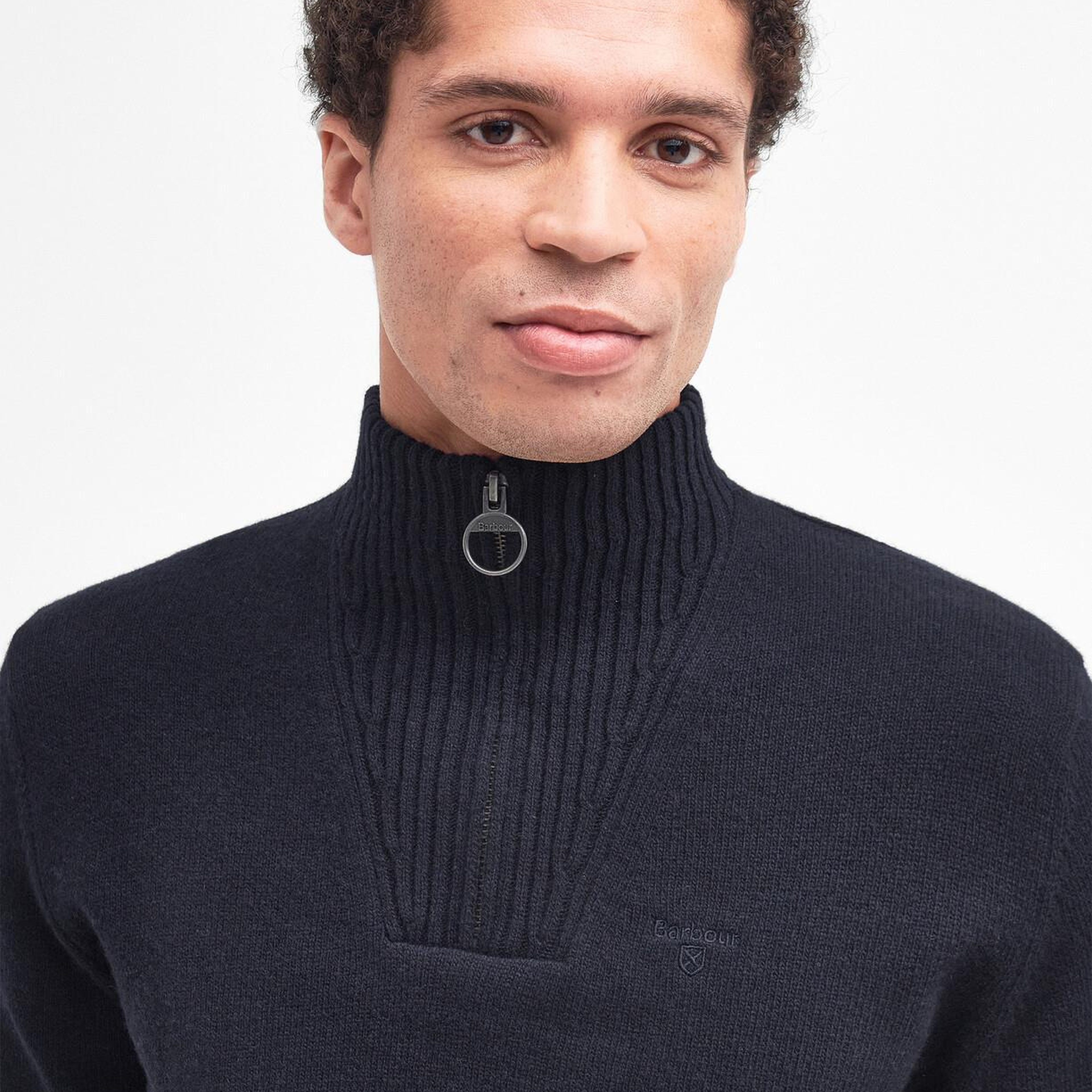 Barbour Essential Lambswool Half Zip Kazak