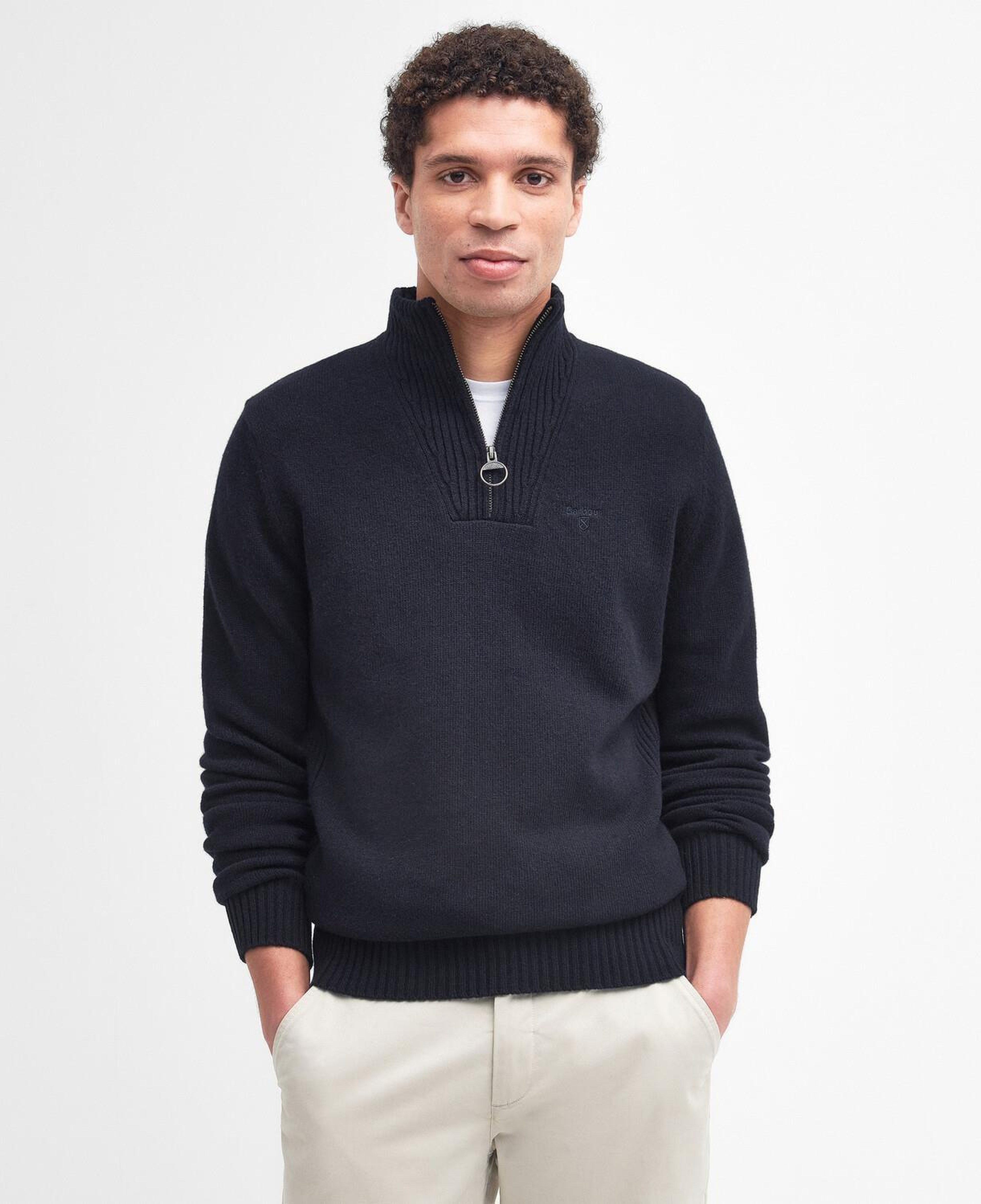 Barbour Essential Lambswool Half Zip Kazak