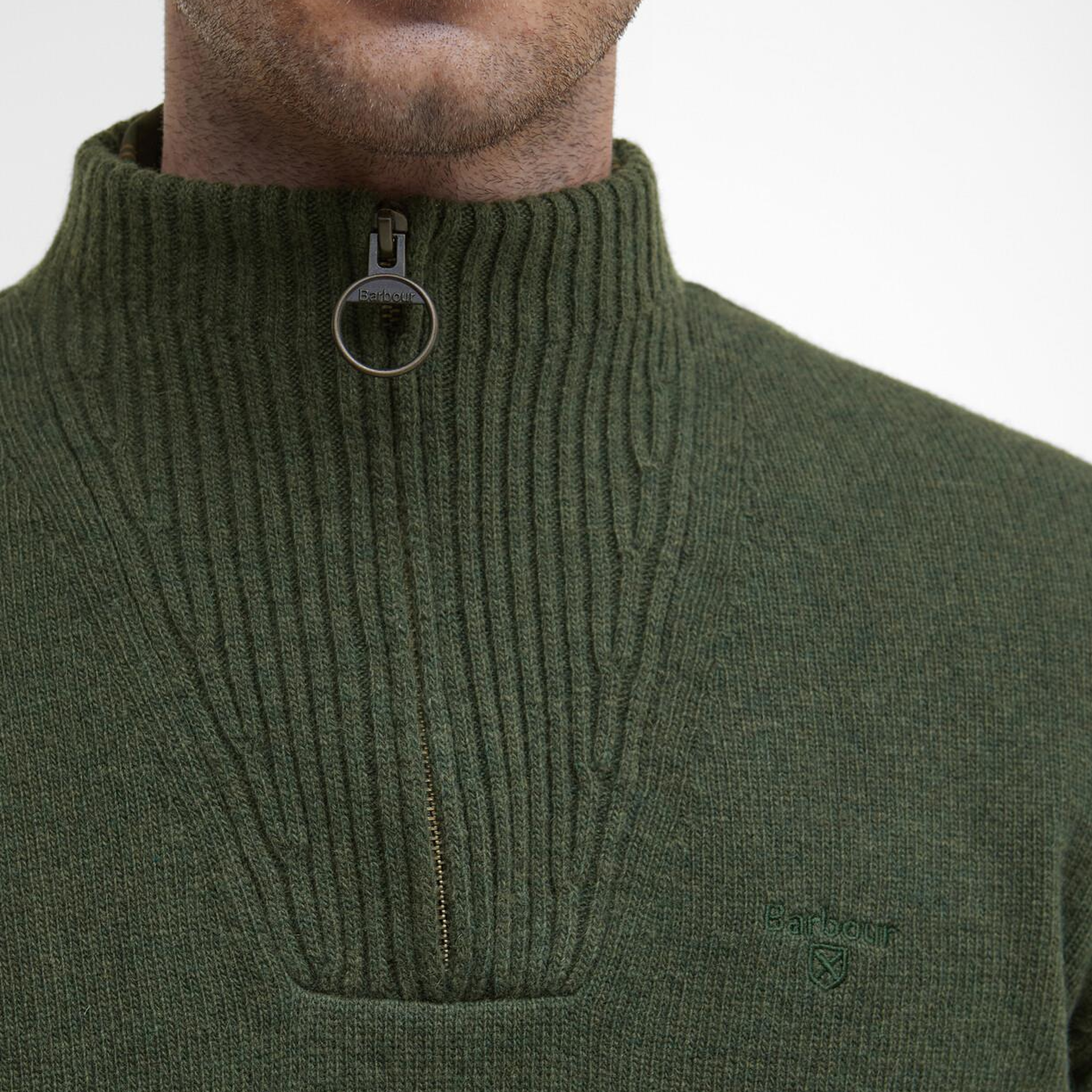 Barbour Essential Lambswool Half Zip Kazak