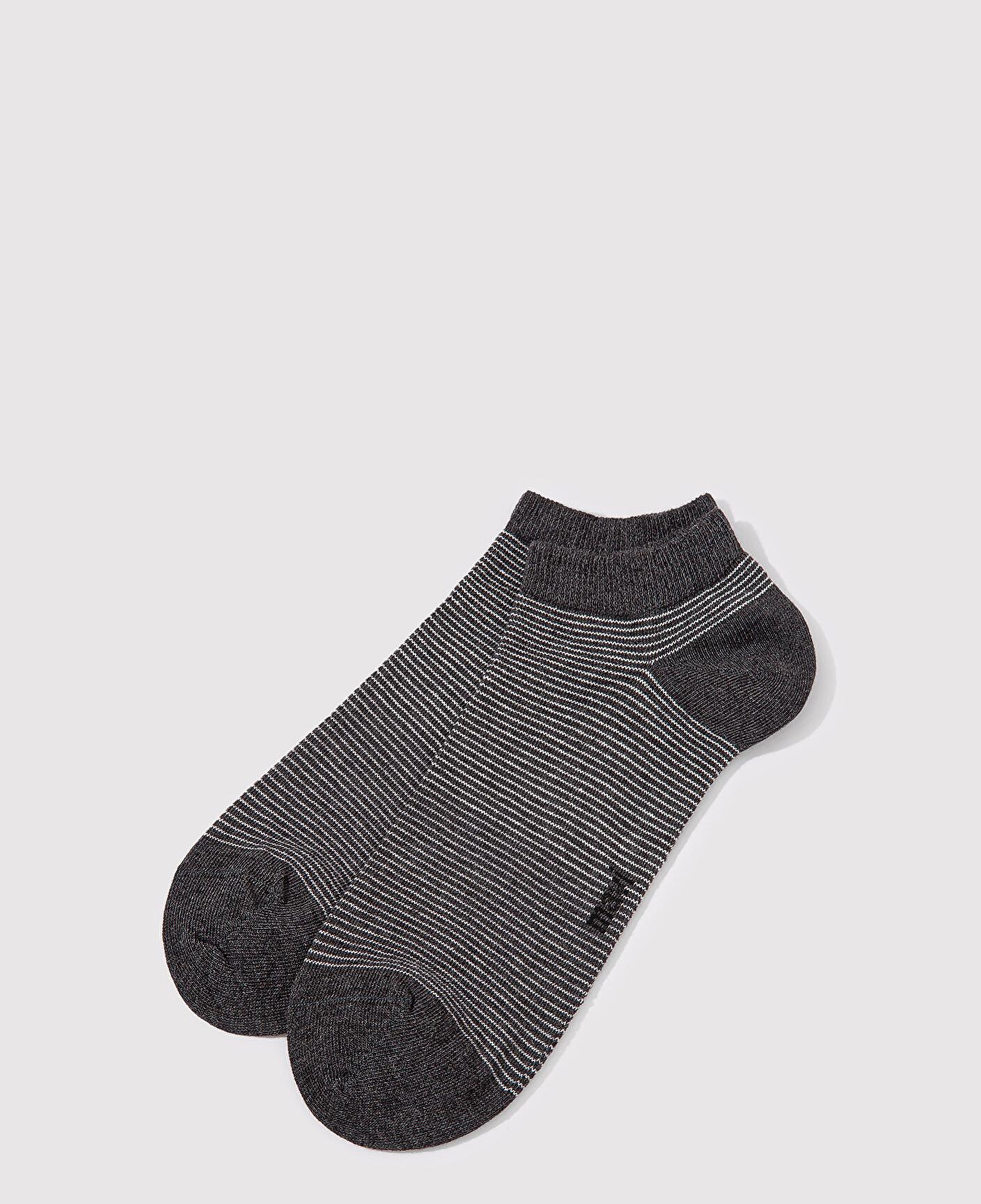 Mavi 2li Gri Patik Çorap 092051-32162