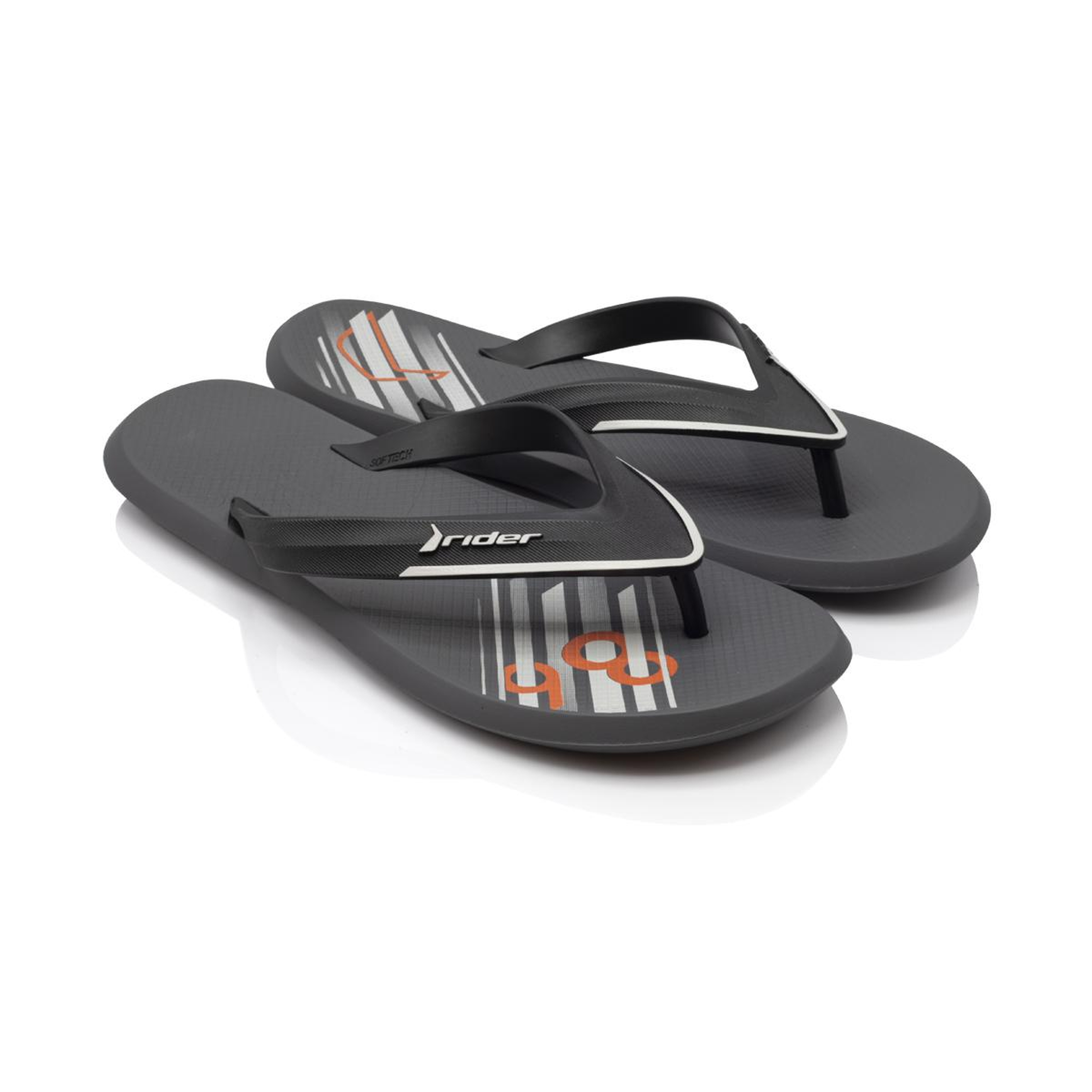 R1 Ultra Erkek Parmak Arası Terlik Siyah Gri 39/49