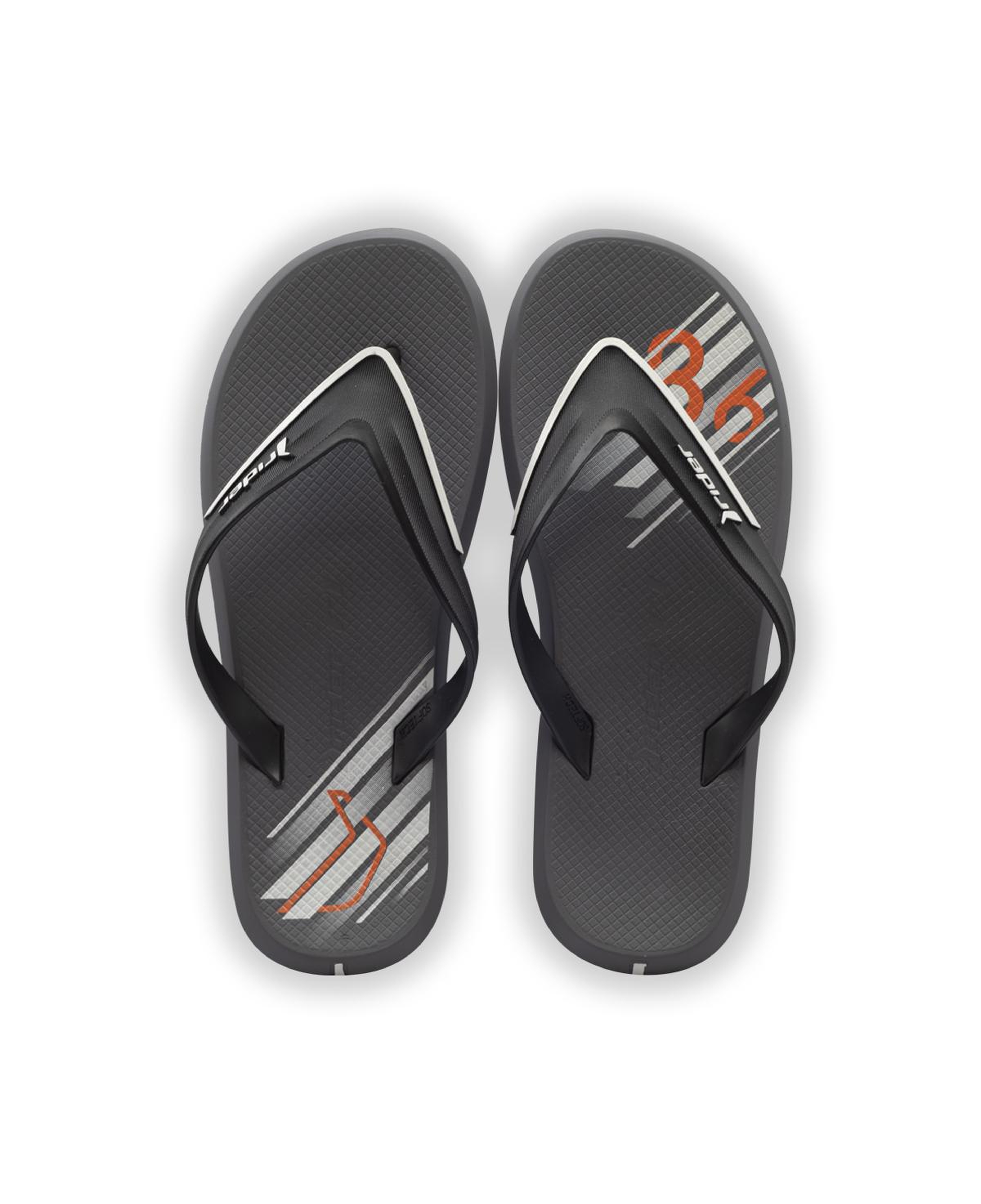 R1 Ultra Erkek Parmak Arası Terlik Siyah Gri 39/49