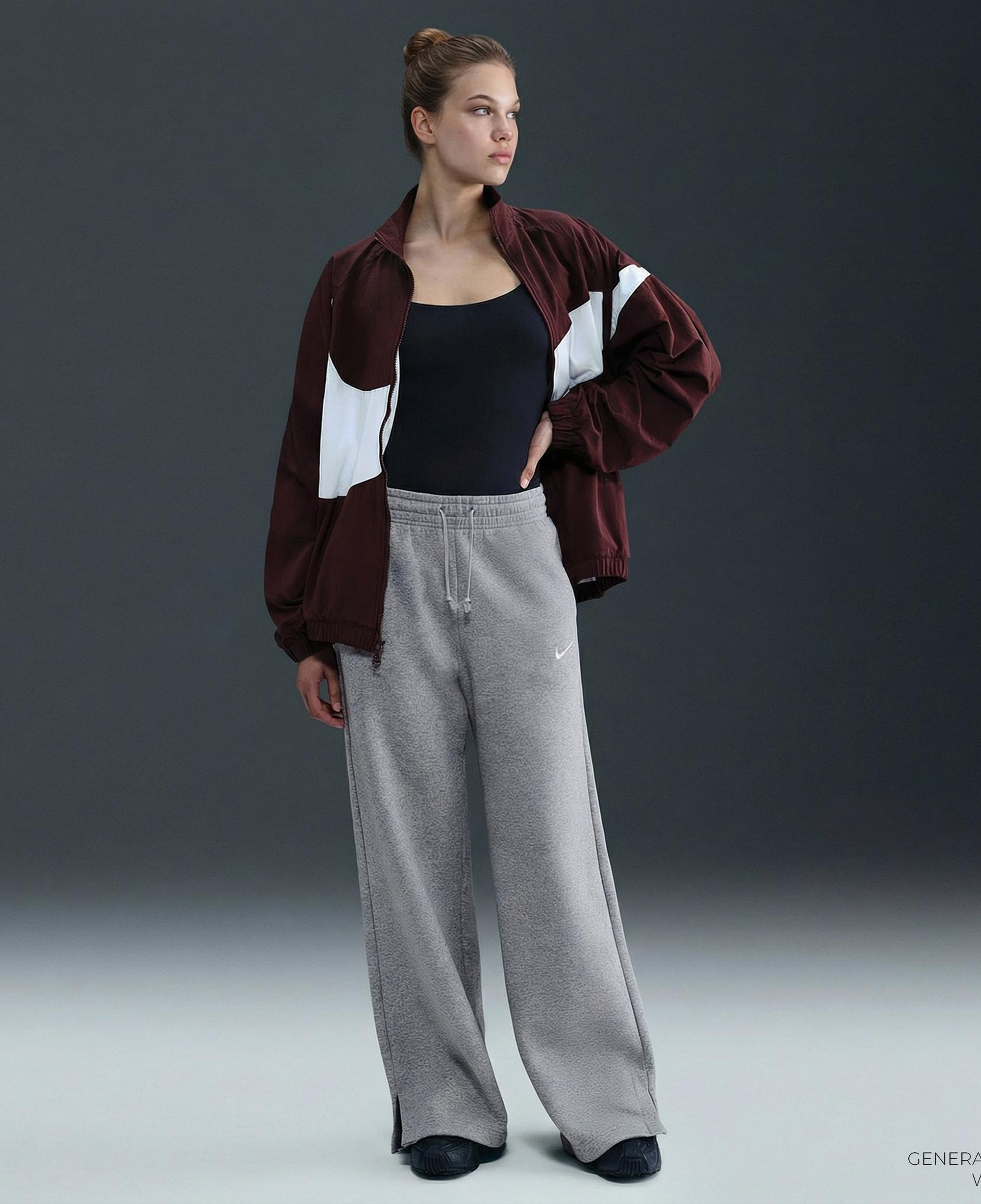 Nike Sportswear Phoenix Fleece Kadın Gri Eşofman Altı