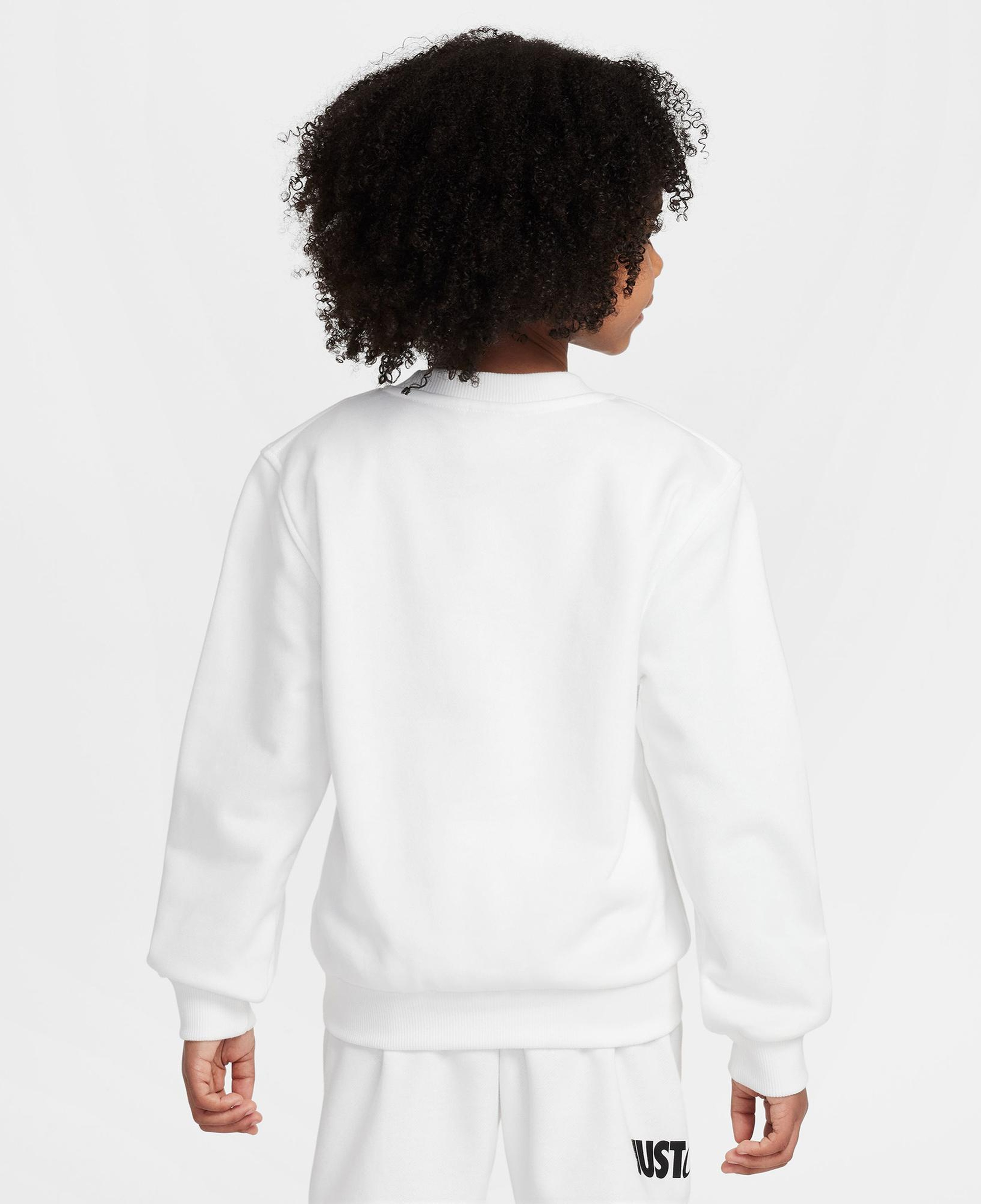 Nike Sportswear Club Crew Çocuk Beyaz Sweatshirt