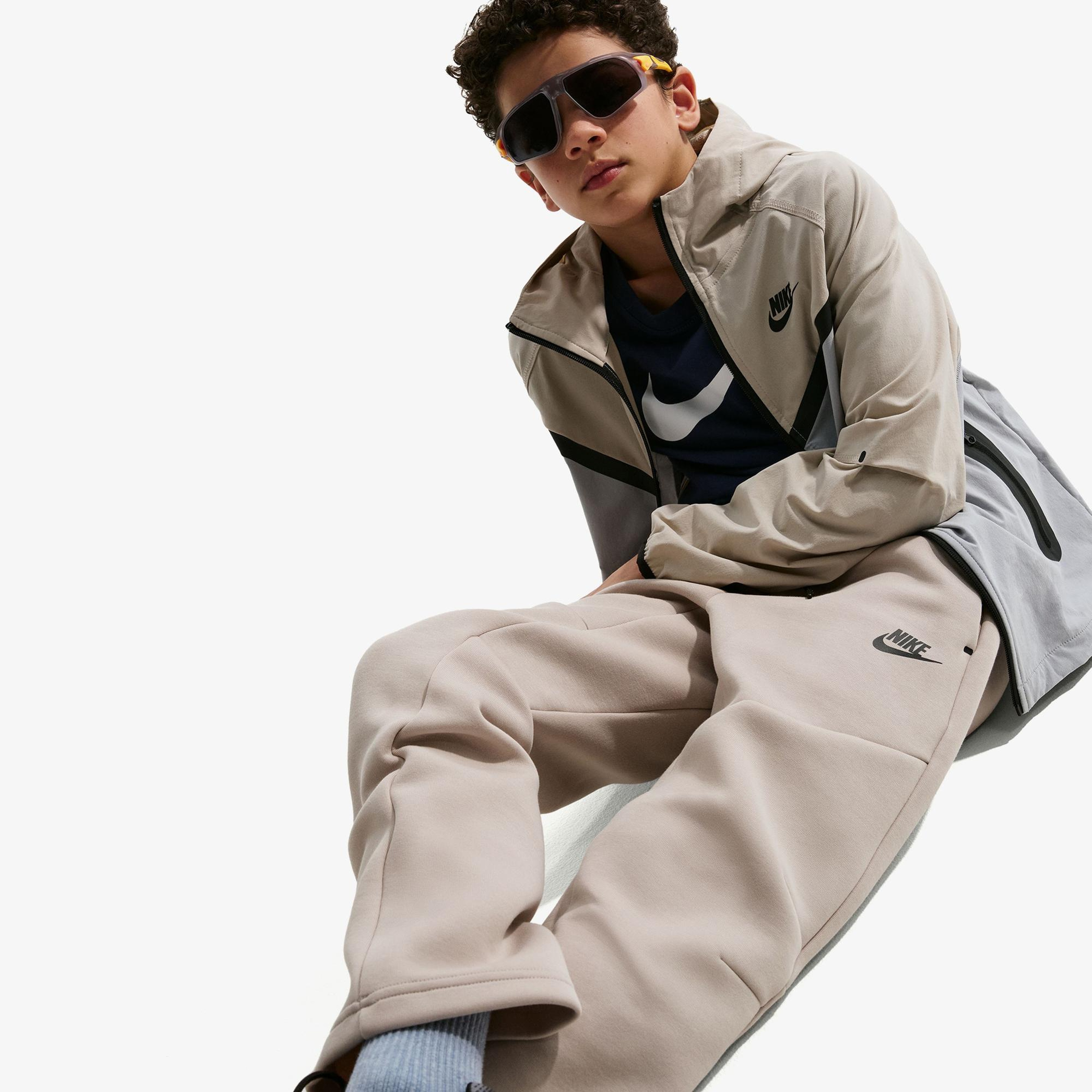 Nike Sportswear Tech Fleece Çocuk Bej Eşofman Altı