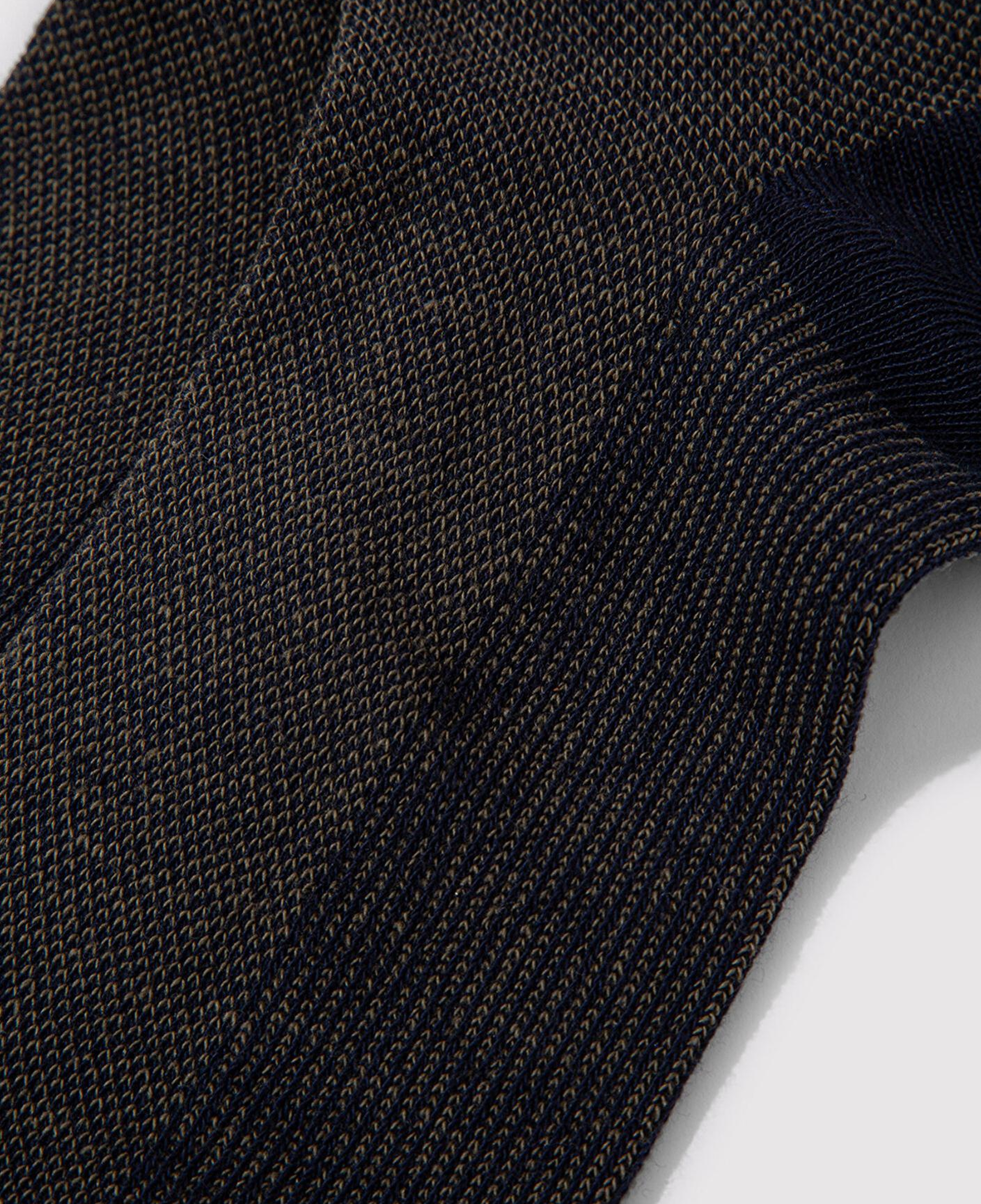 Mavi Mühür Logo Nakışlı Lacivert Soket Çorap 091760-28725