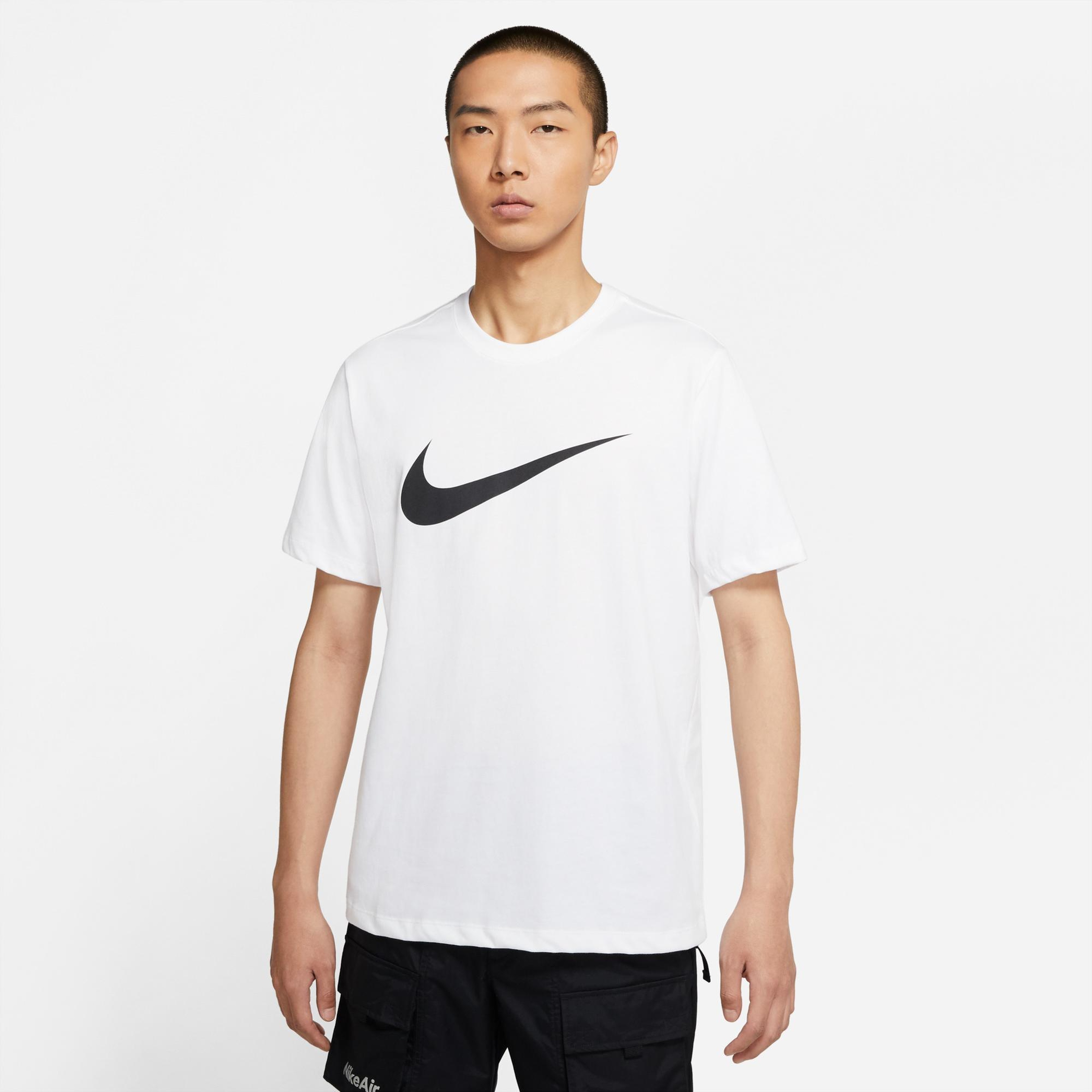 Nike Sportswear Icon Swoosh Erkek Beyaz T-Shirt