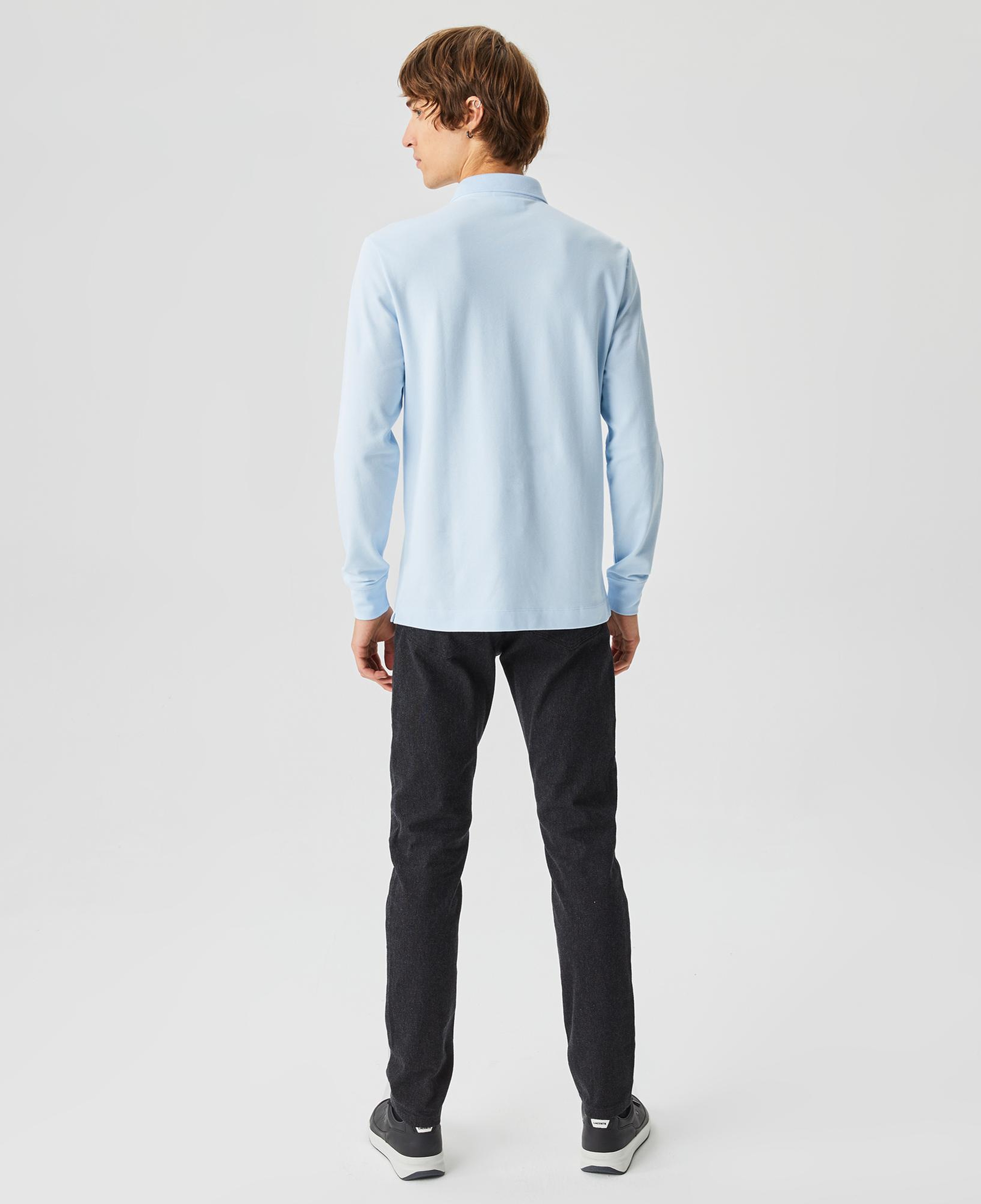 Lacoste Paris Erkek Regular Fit Uzun Kollu Mavi Polo