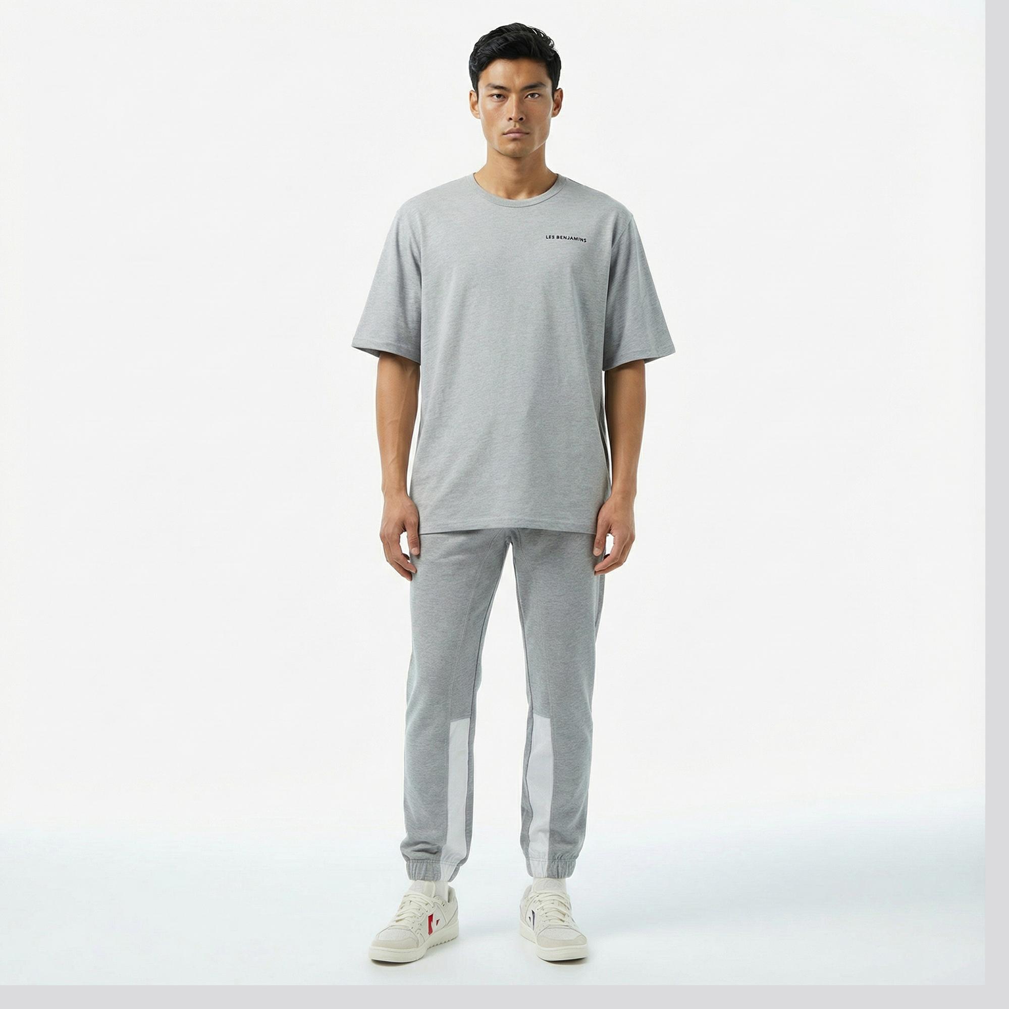 Les Benjamins 412 Erkek Gri T-Shirt