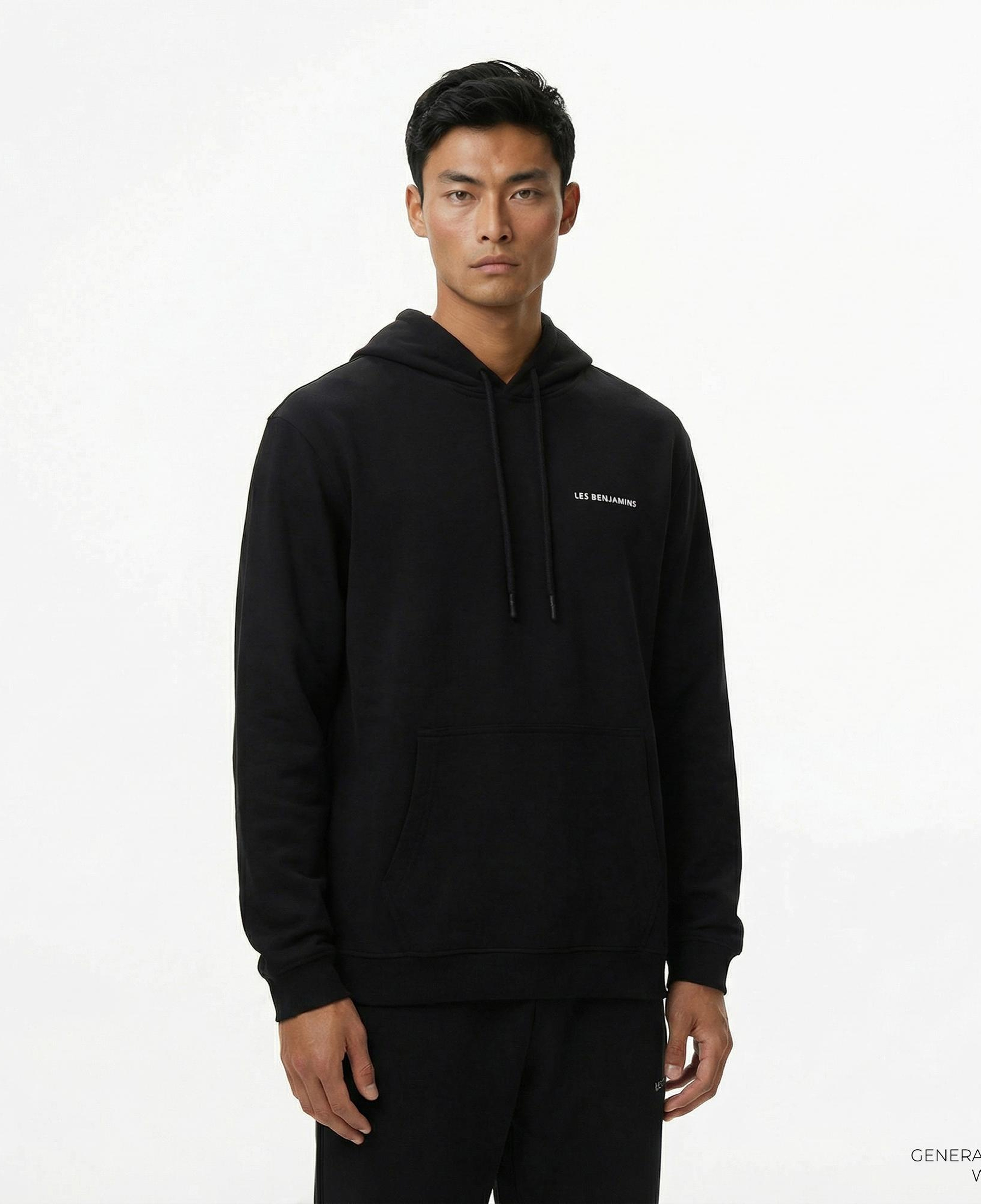 Les Benjamins 009 Erkek Siyah Sweatshirt