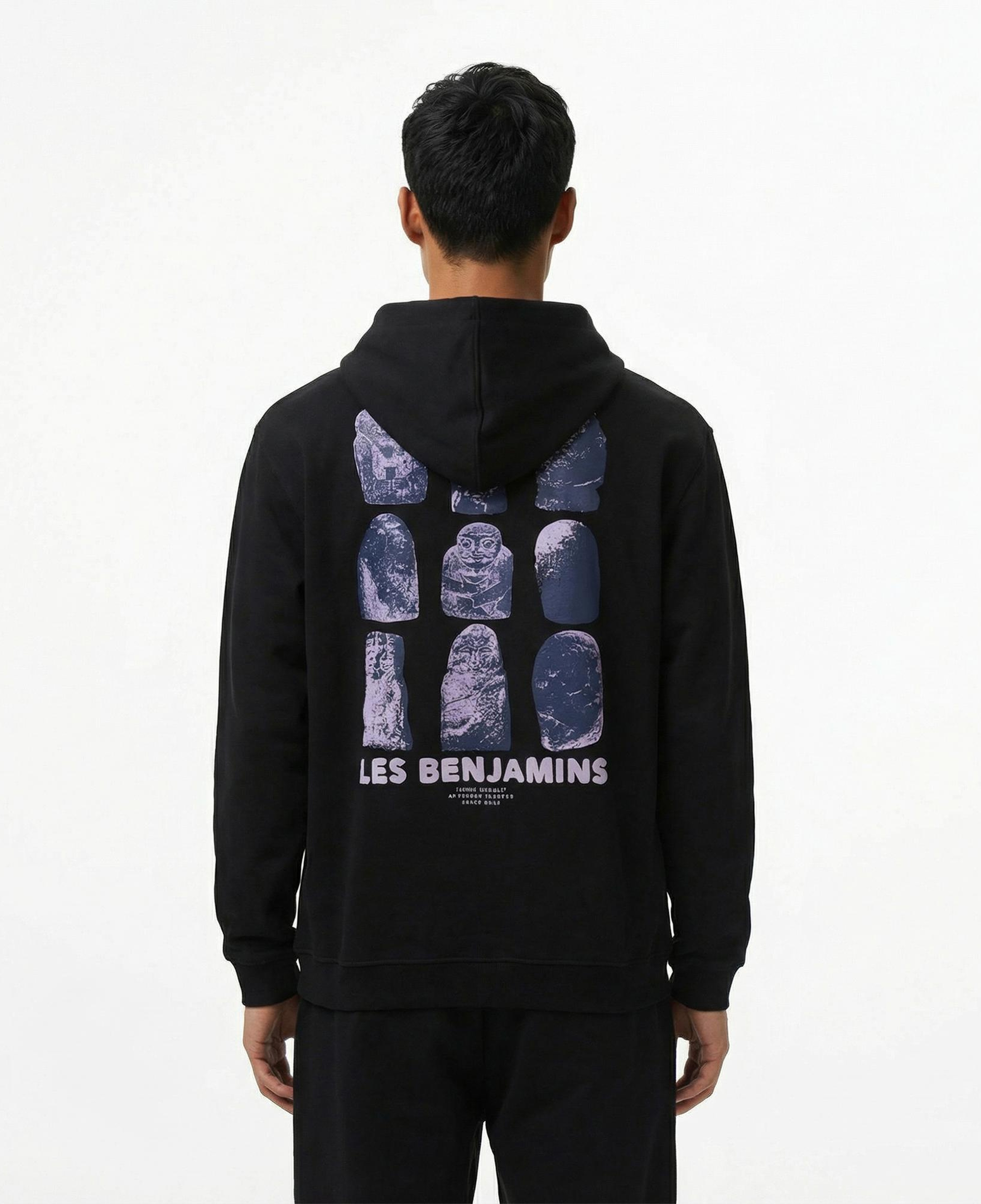 Les Benjamins 009 Erkek Siyah Sweatshirt