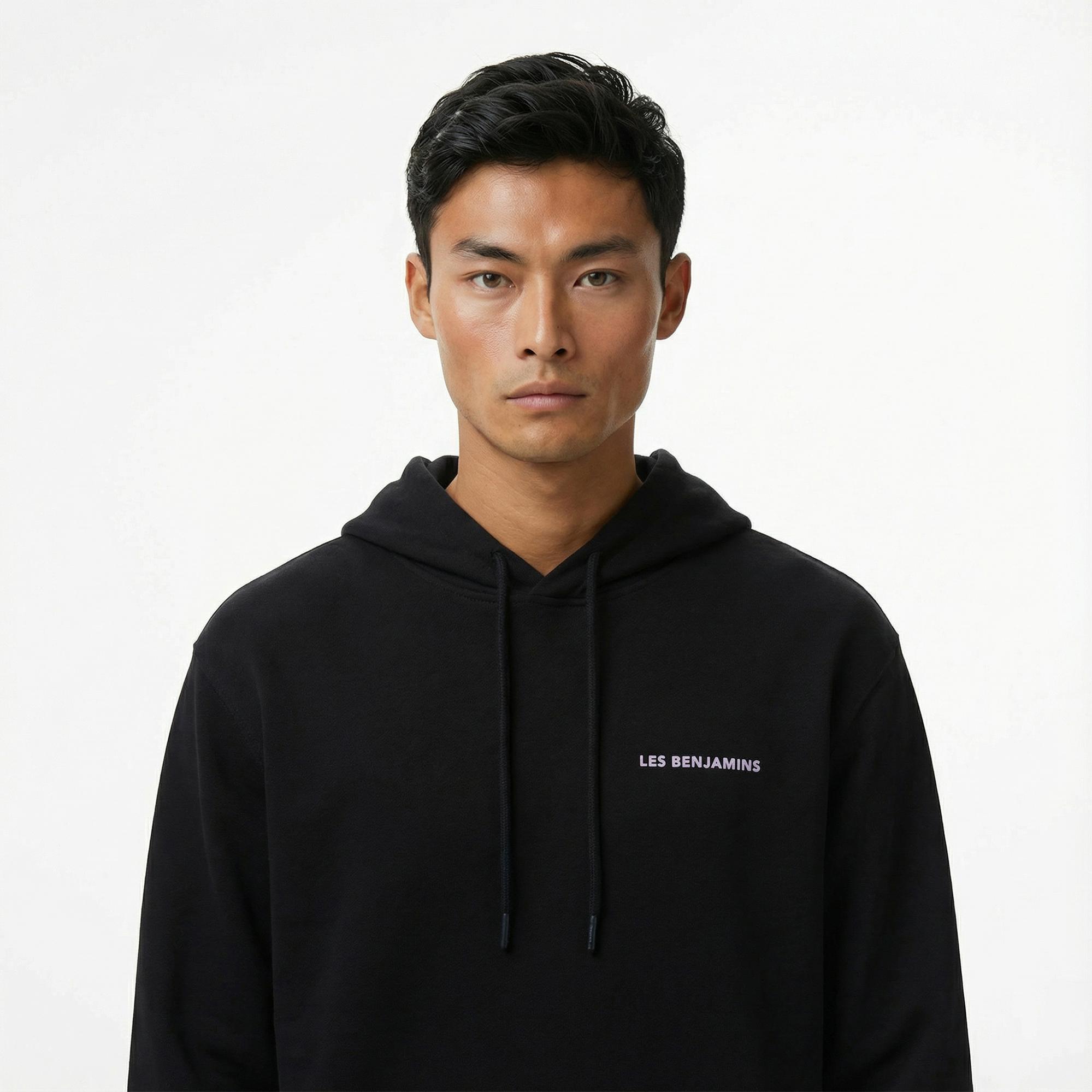 Les Benjamins 009 Erkek Siyah Sweatshirt