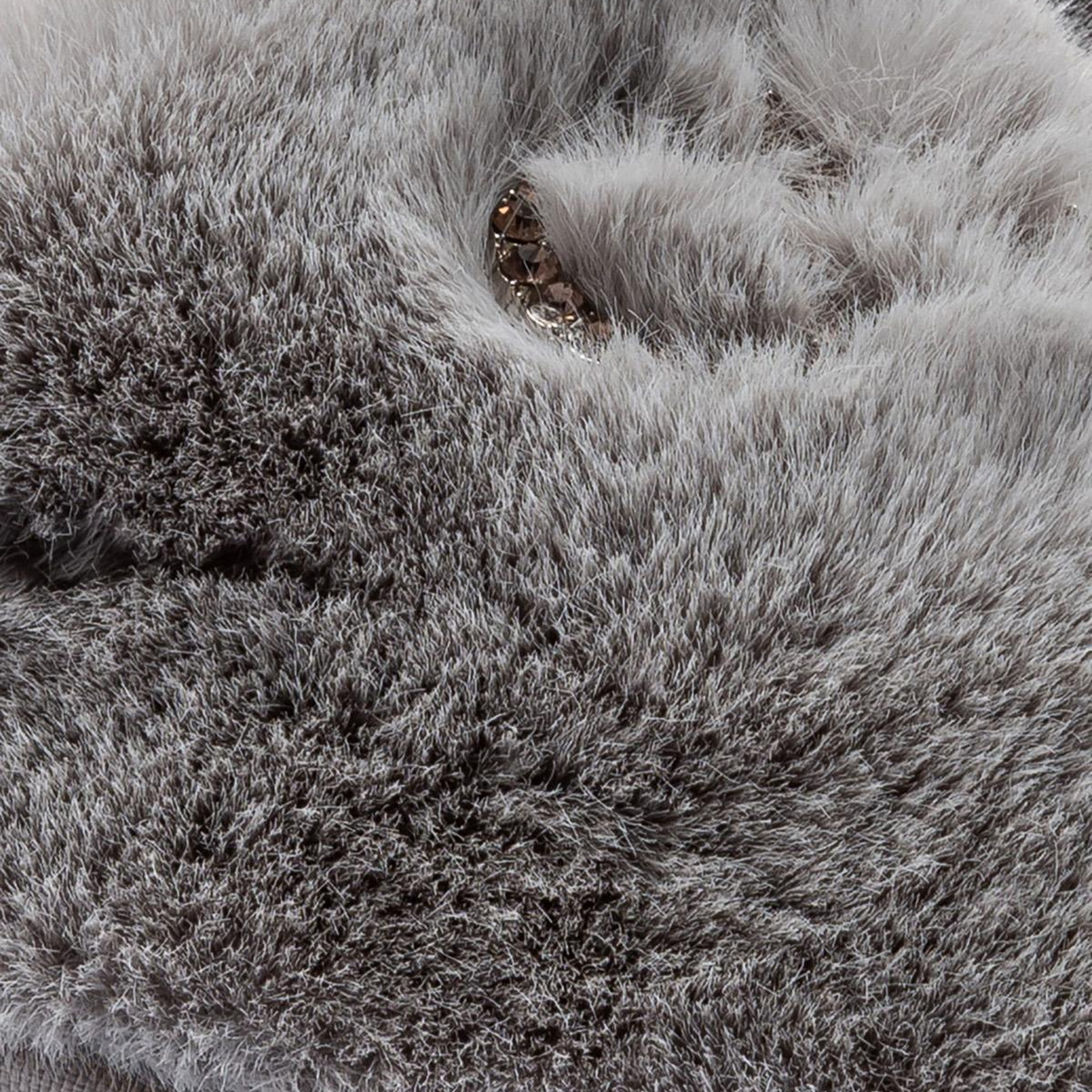 Alda Kadın Peluş Ev Terliği Gri 36/40