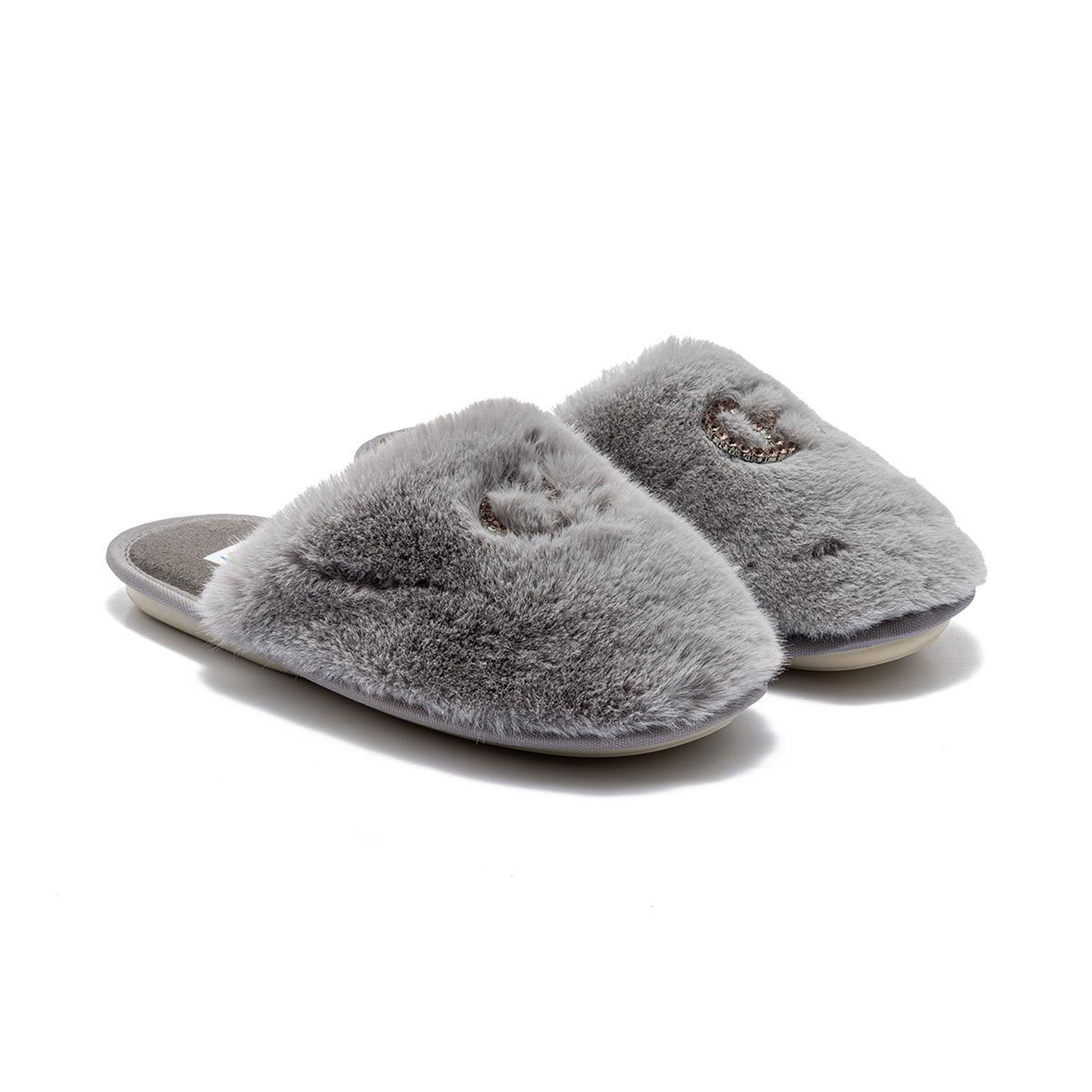 Alda Kadın Peluş Ev Terliği Gri 36/40