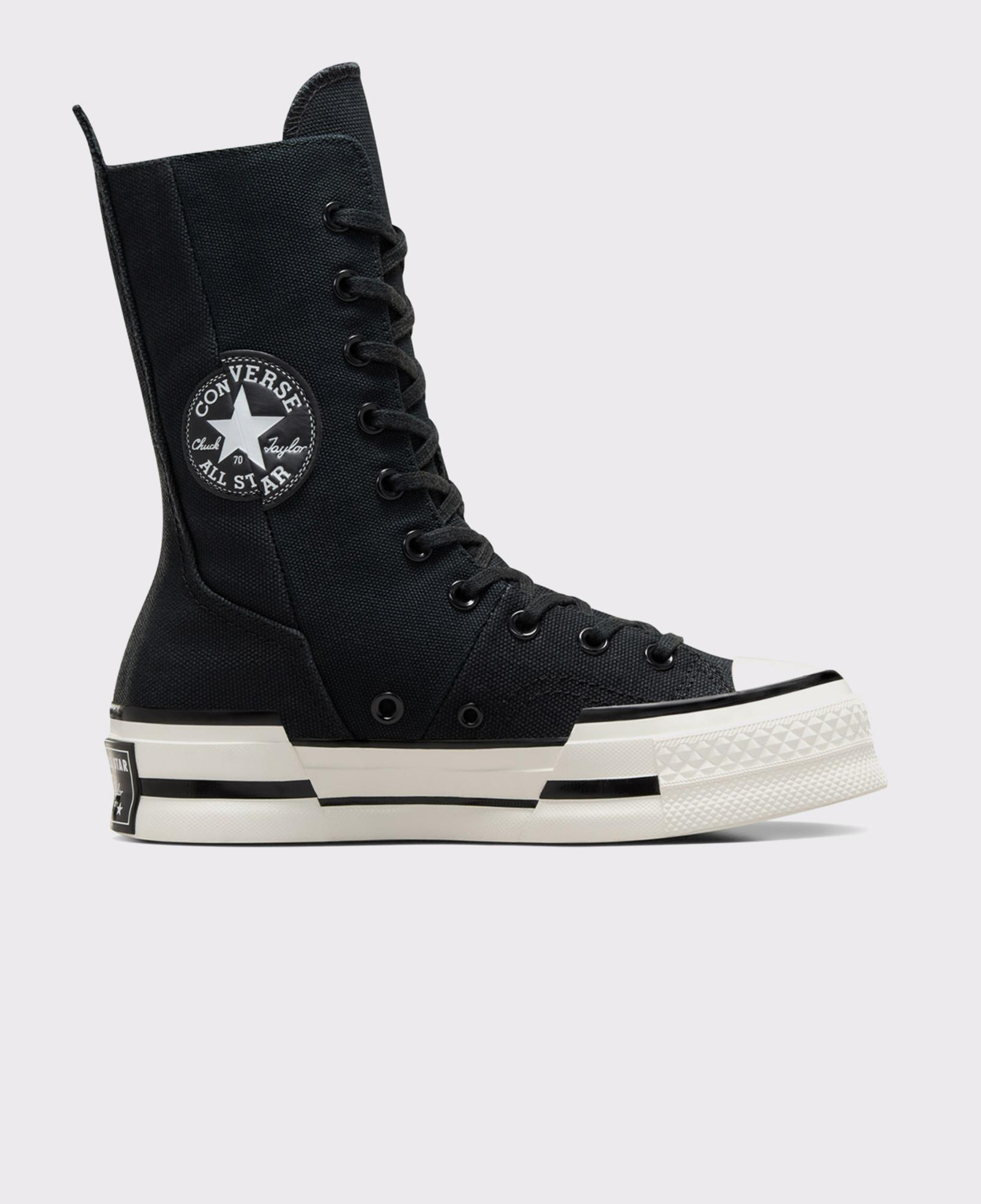 Converse Chuck 70 Plus XHi Unisex Siyah Platform Sneaker