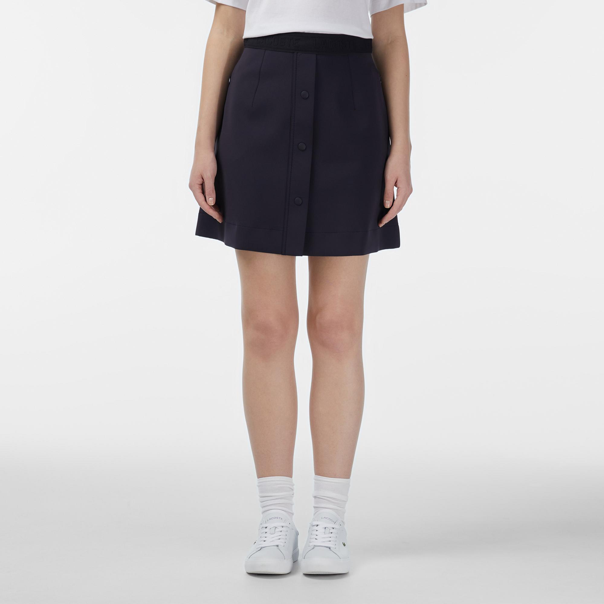 Lacoste Kadın Classic Fit Lacivert Etek