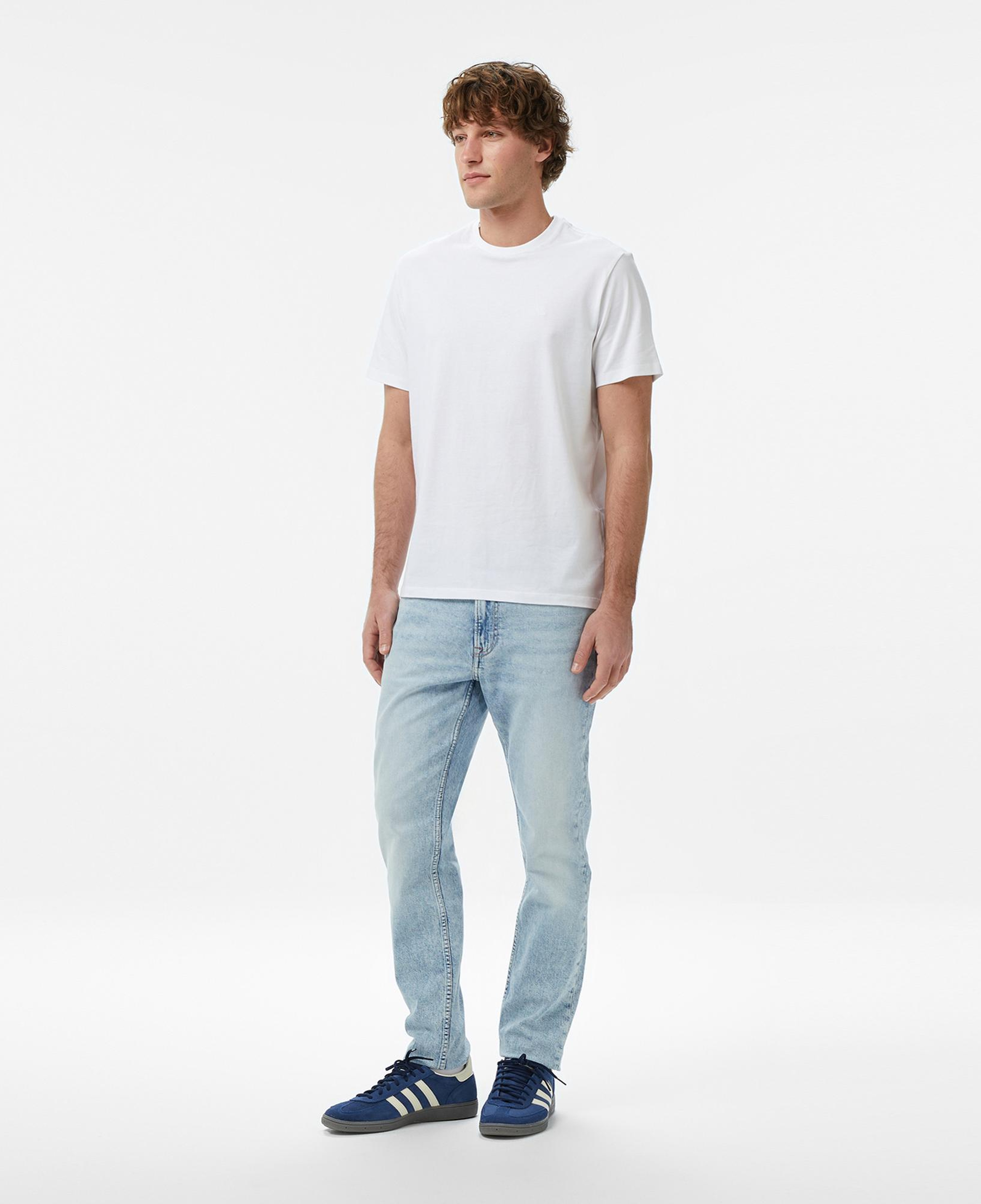 Calvin Klein Classic Monogram Erkek Beyaz T-Shirt