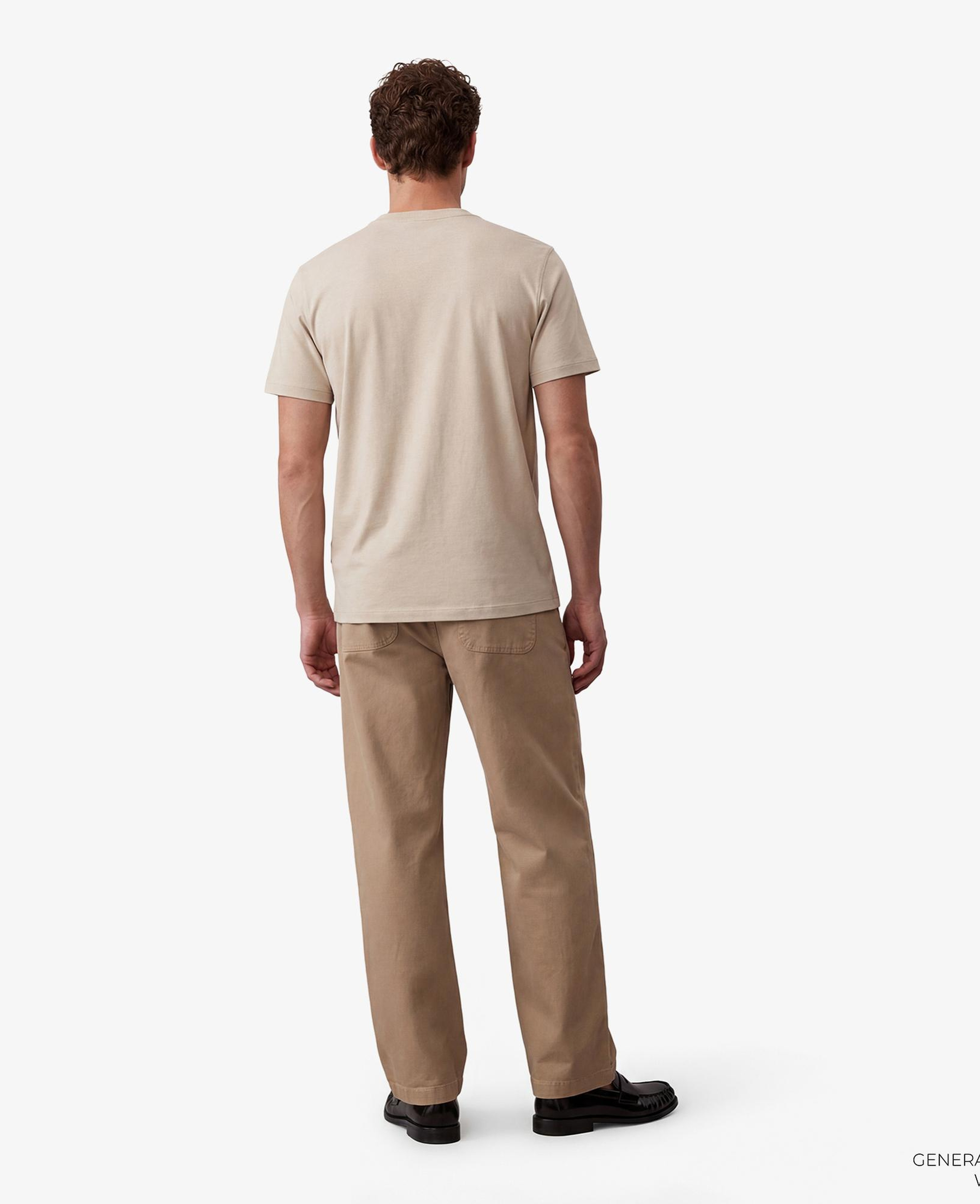 Calvin Klein Supima Chest Emblem Crewneck Erkek Kahverengi T-Shirt