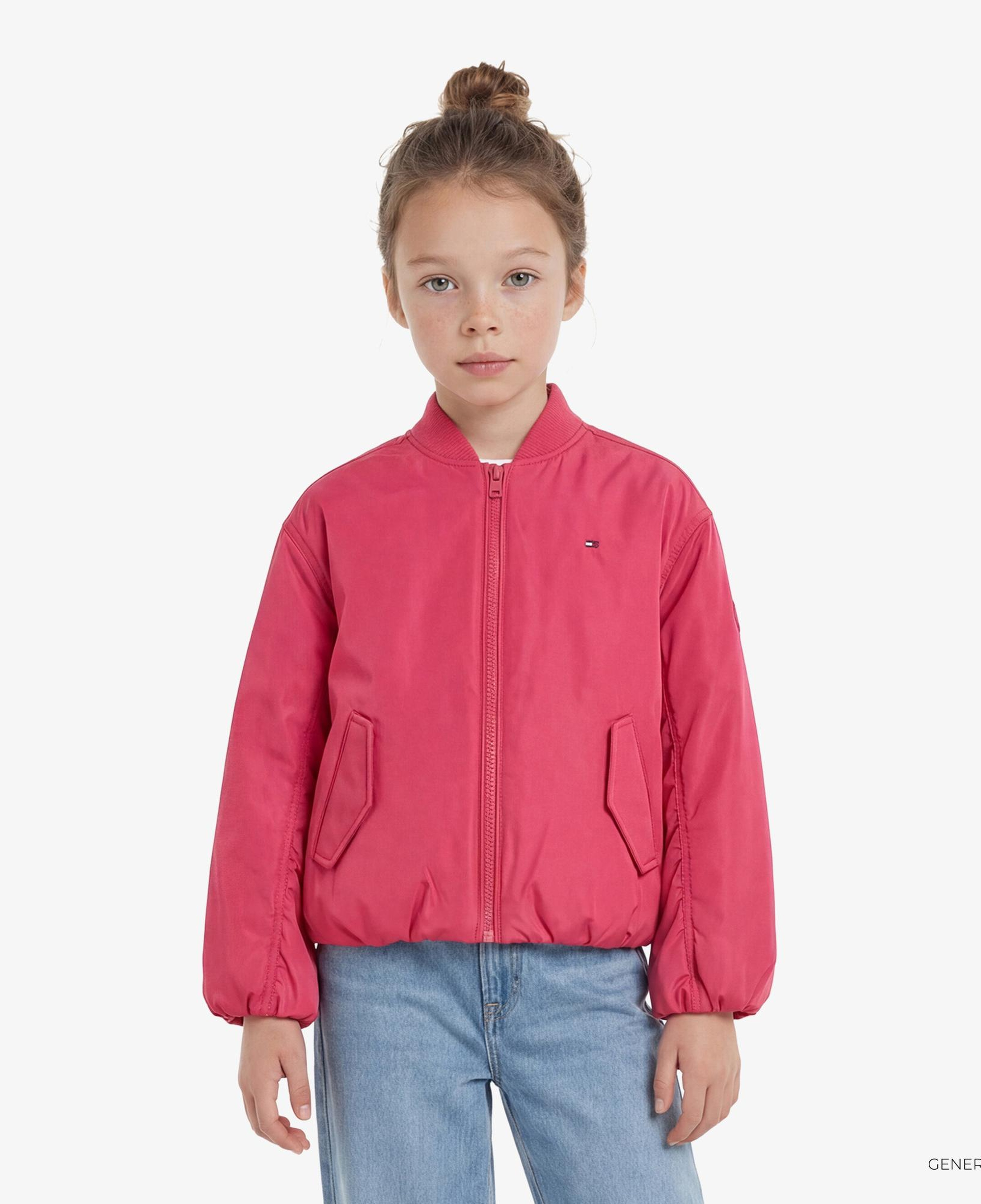 Tommy Hilfiger Essentials Çocuk Pembe Ceket