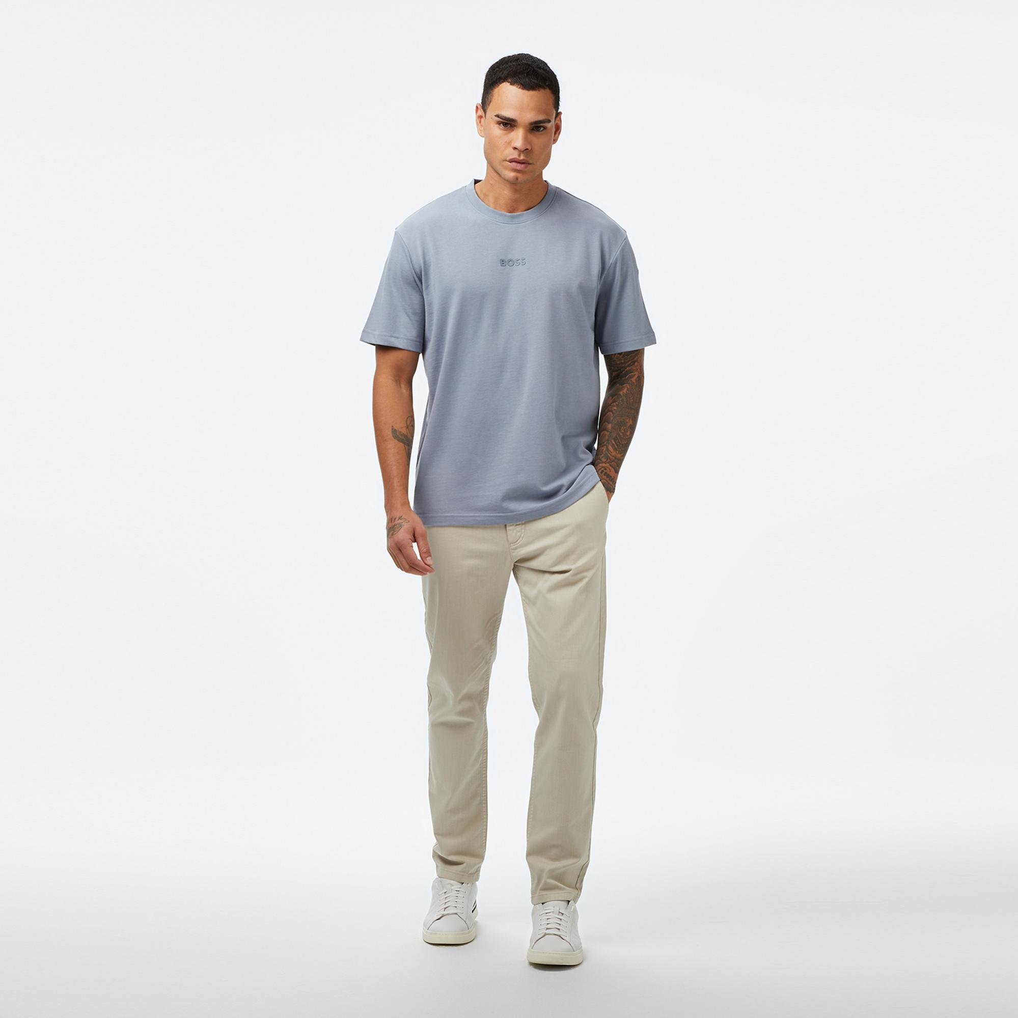 Boss Erkek Koyu Gri T-Shirt