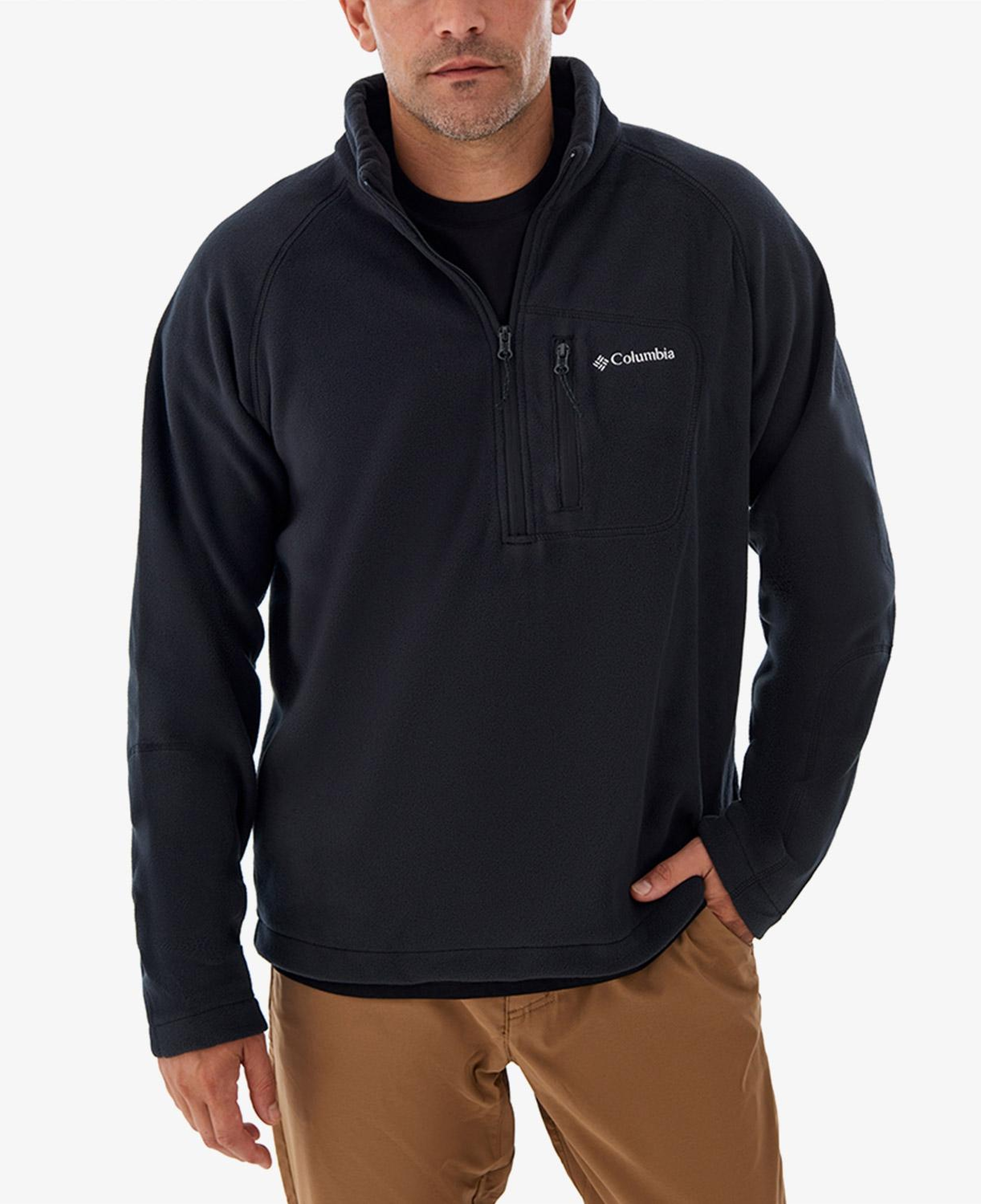 Columbia Fast Trek III Half Zip Erkek Siyah Polar