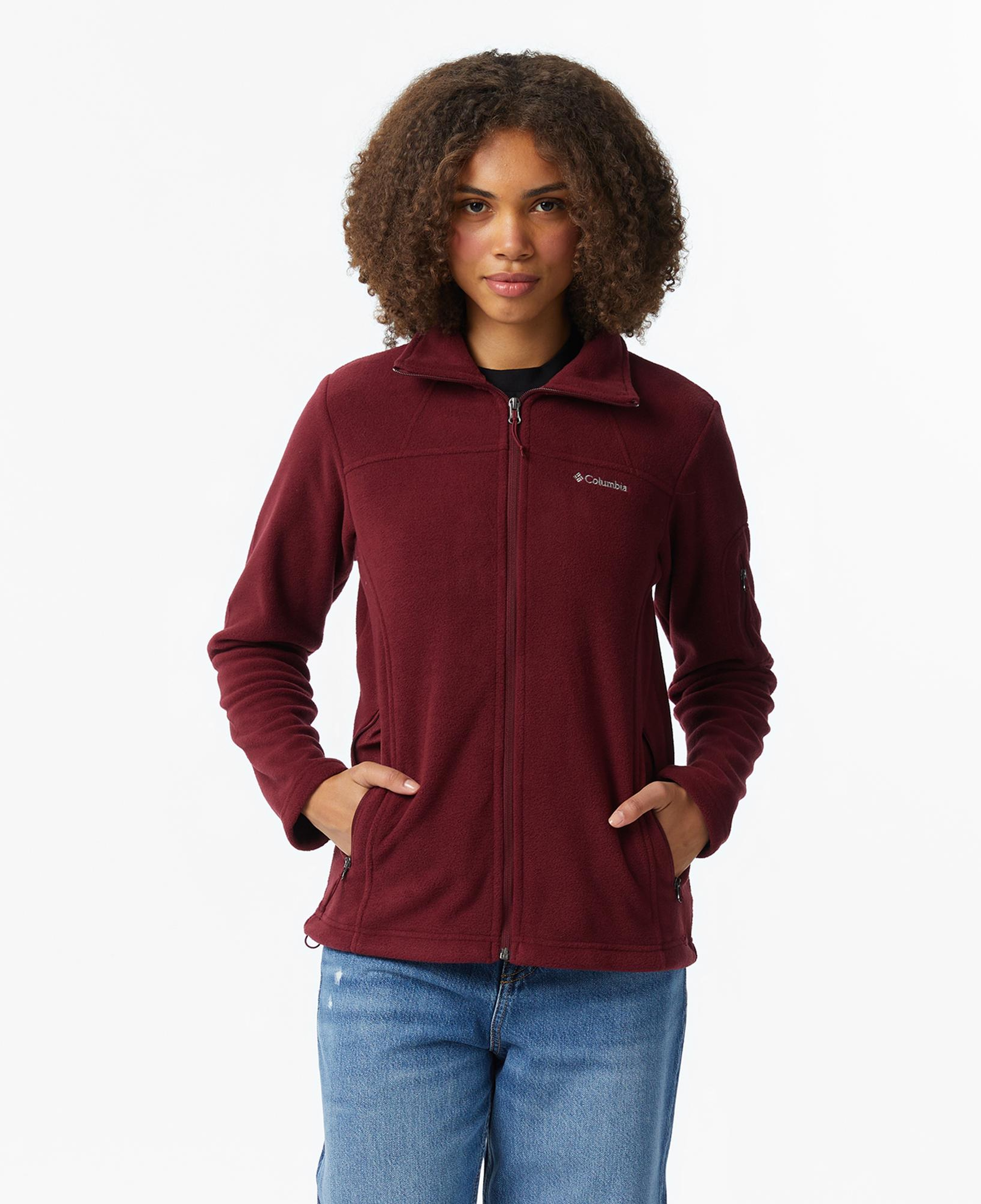 Columbia Fast Trek II Kadın Bordo Polar Ceket