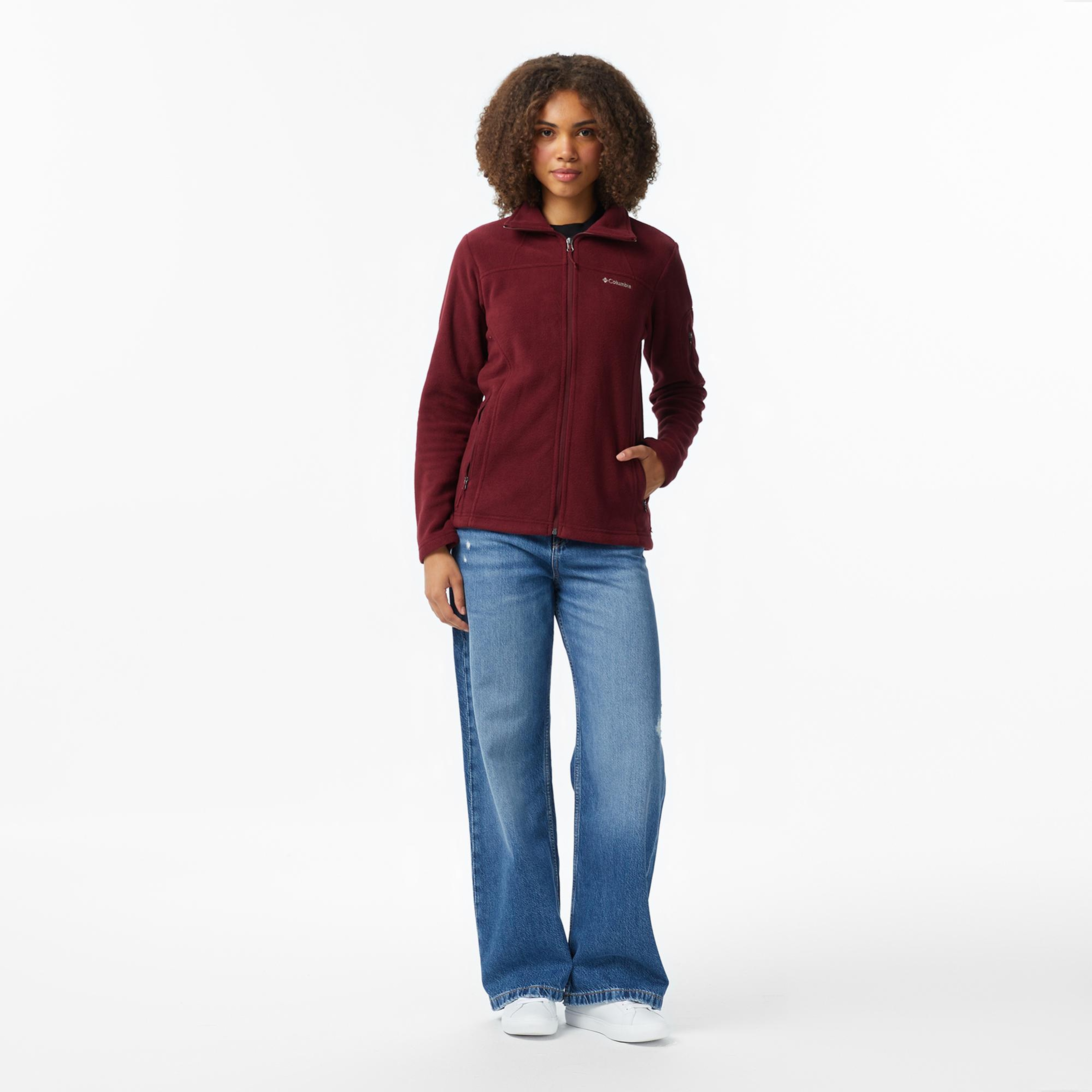 Columbia Fast Trek II Kadın Bordo Polar Ceket