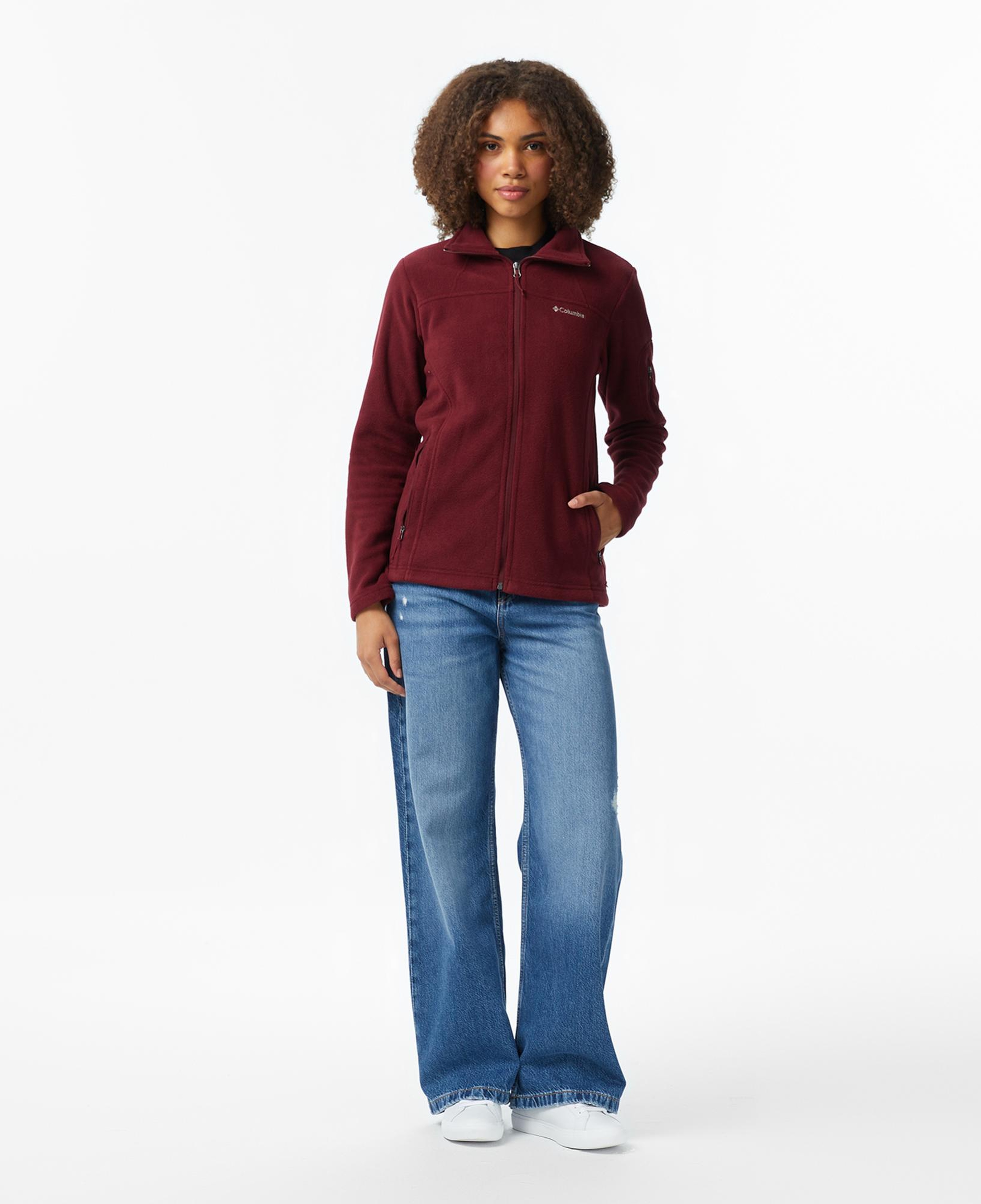 Columbia Fast Trek II Kadın Bordo Polar Ceket