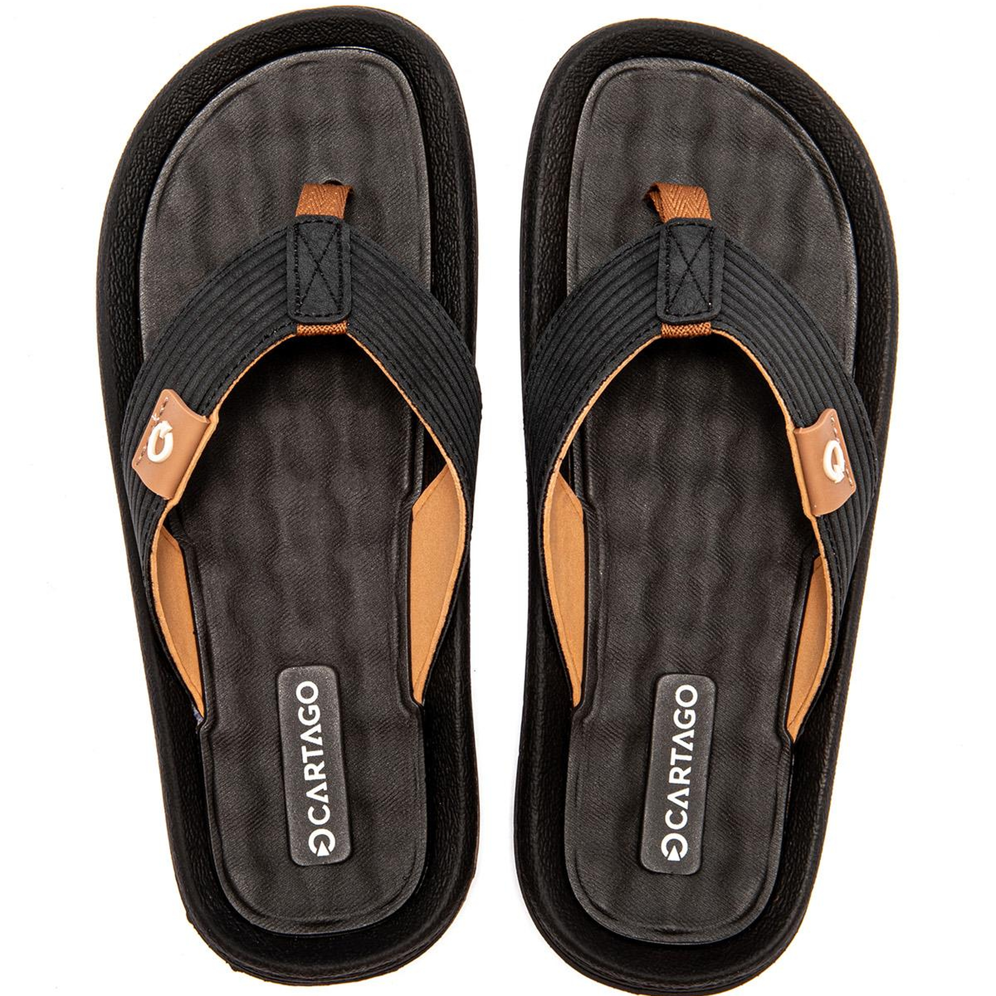 Dunas Erkek Parmak Arası Terlik Siyah-Kahverengi 39/46