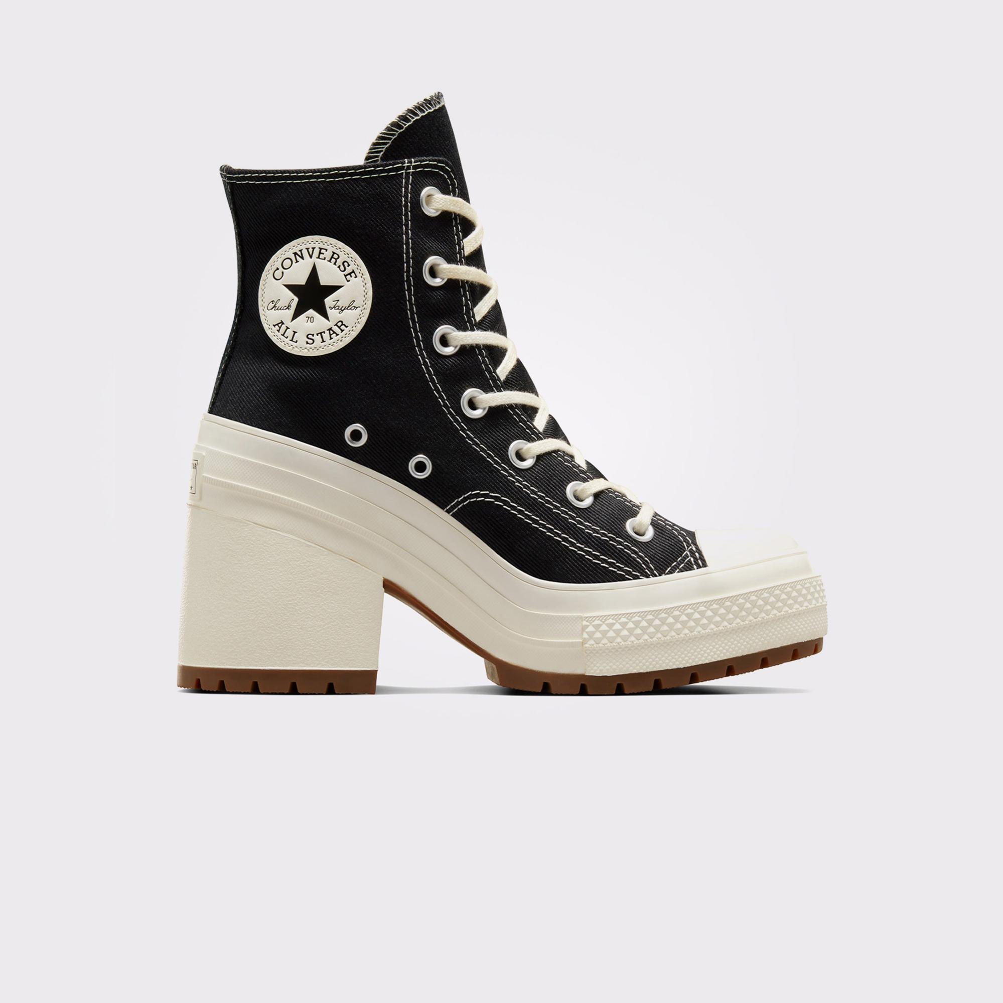 Converse Chuck 70 De Luxe Heel Unisex Siyah Platform Sneaker